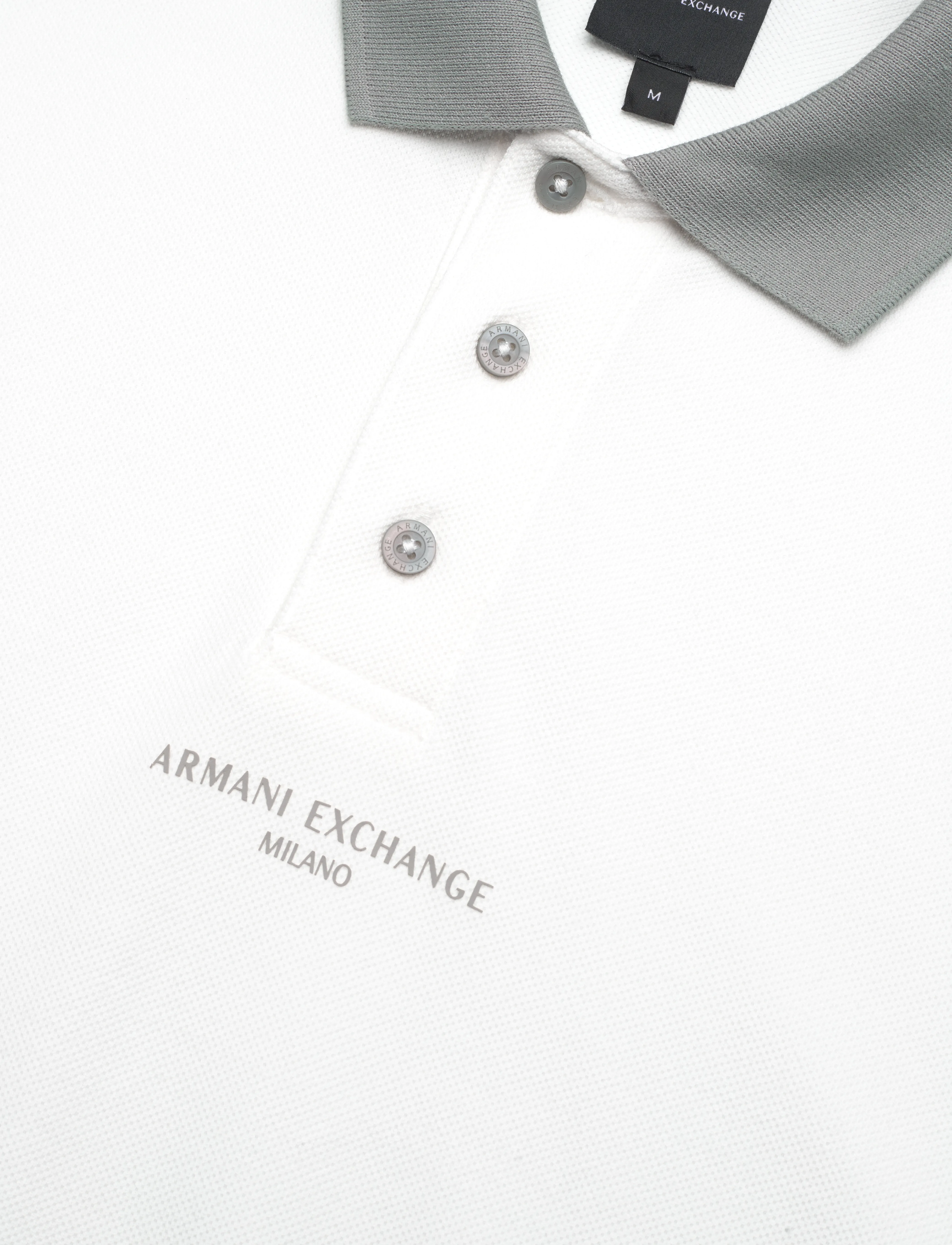 Armani Exchange - POLO SHIRT - lühikeste varrukatega polod - off white/neutral gr - 2