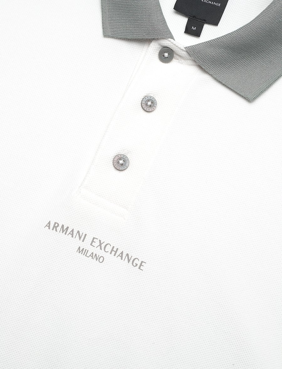 Armani Exchange - POLO SHIRT - lühikeste varrukatega polod - off white/neutral gr - 2