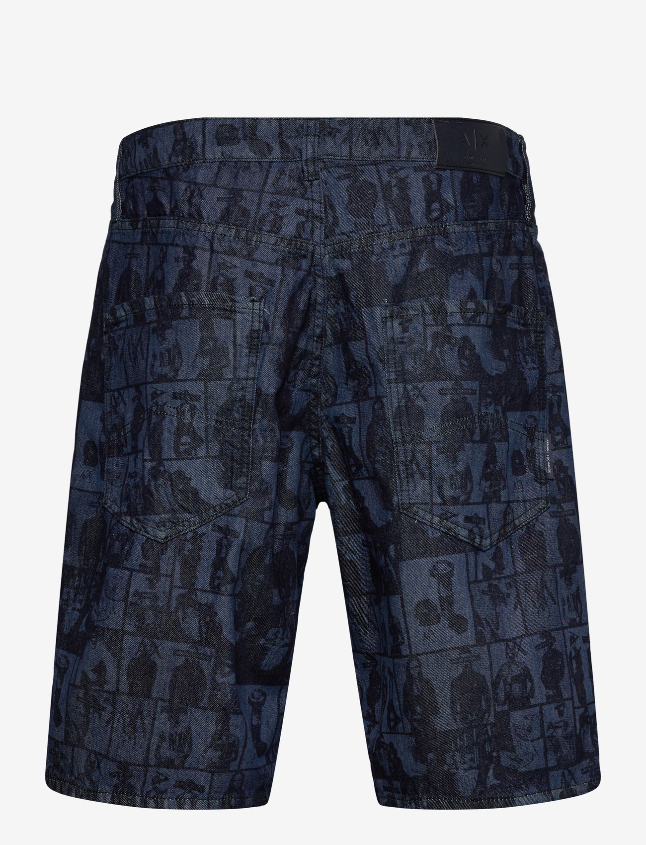 Armani Exchange - 5 POCKETS BERMUDA SH - casual shorts - denim allover face - 1