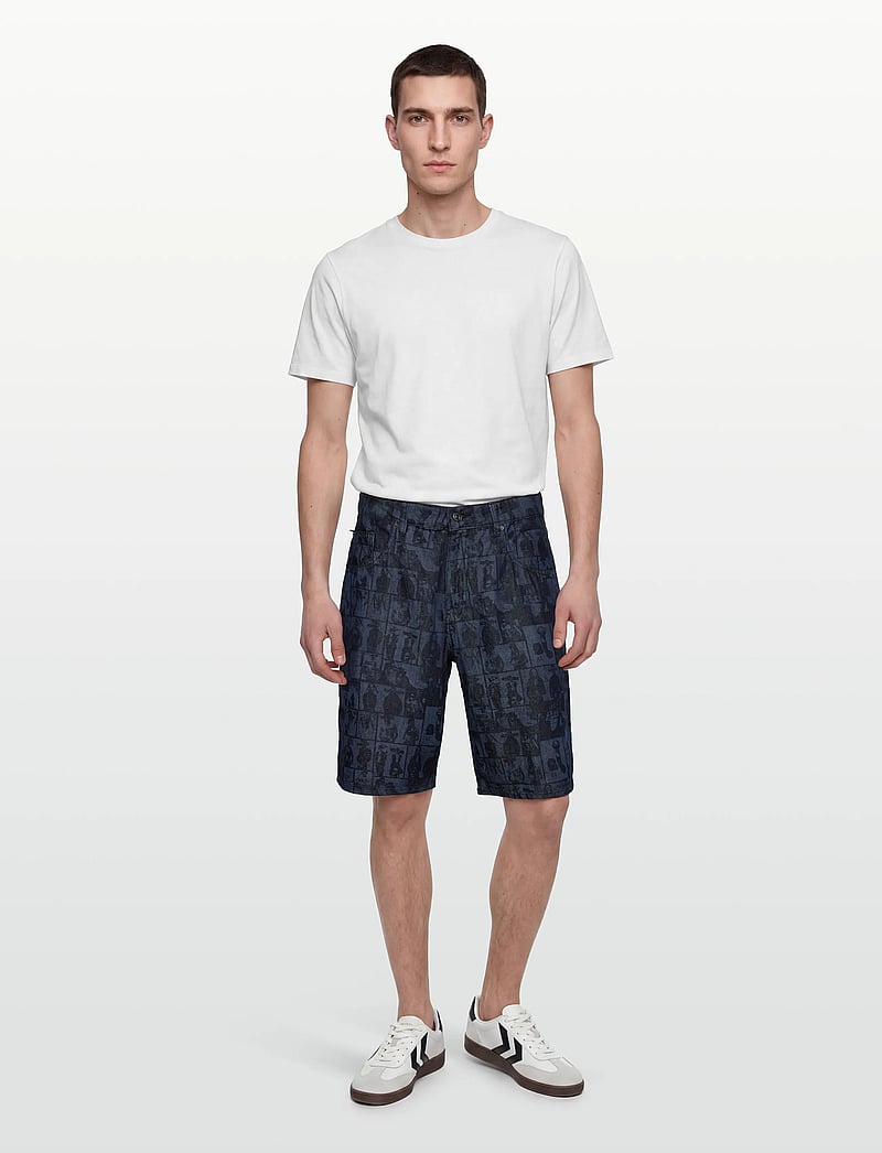Armani Exchange - 5 POCKETS BERMUDA SH - casual shorts - denim allover face - 0