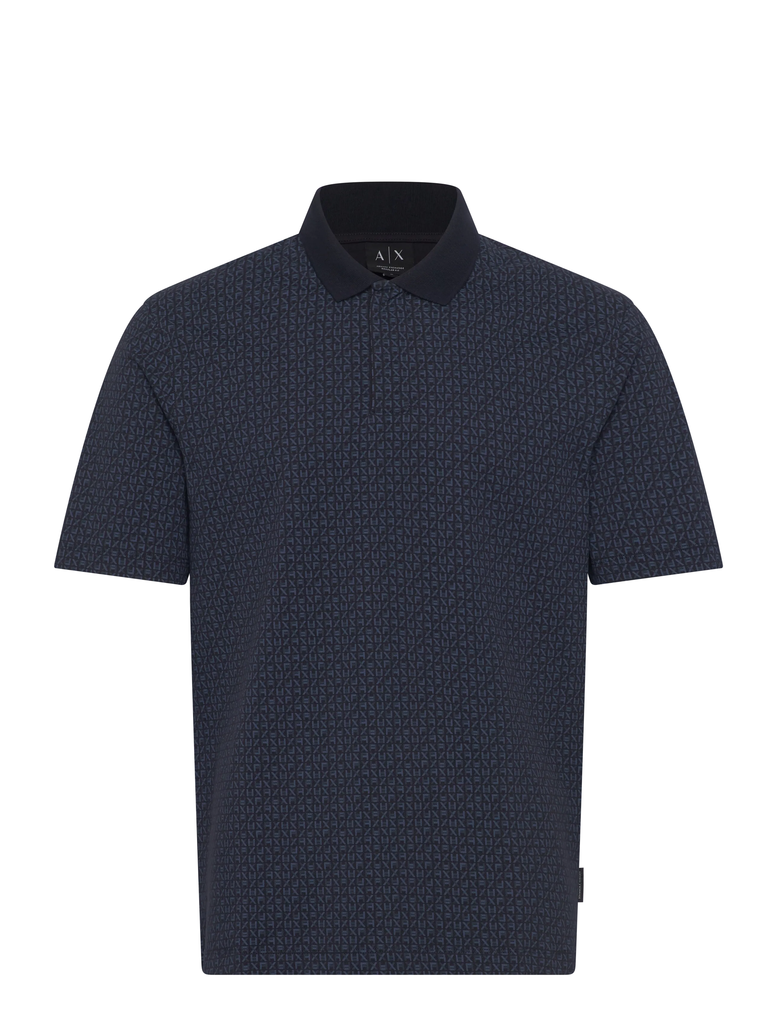 Armani Exchange Polo Shirt, L, Polos, Marineblau - Short-sleeved, Männerswear