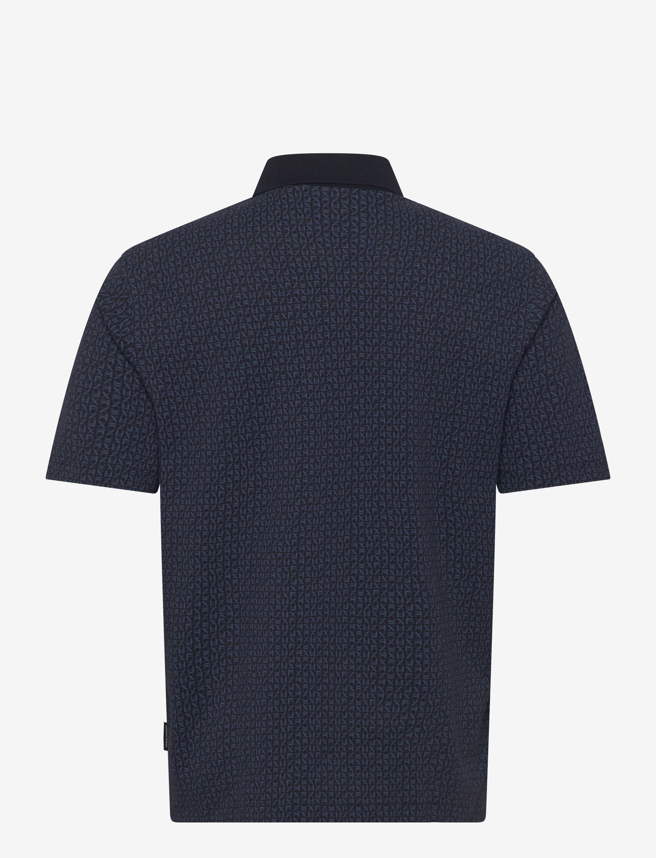 Armani Exchange - POLO SHIRT - kortærmede poloer - block logo ao blue m - 1