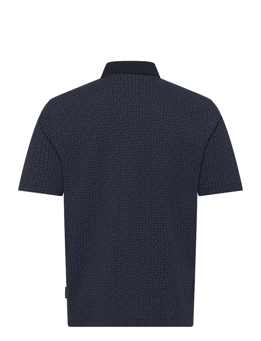 Armani Exchange - POLO SHIRT - kurzärmelig - block logo ao blue m - 1