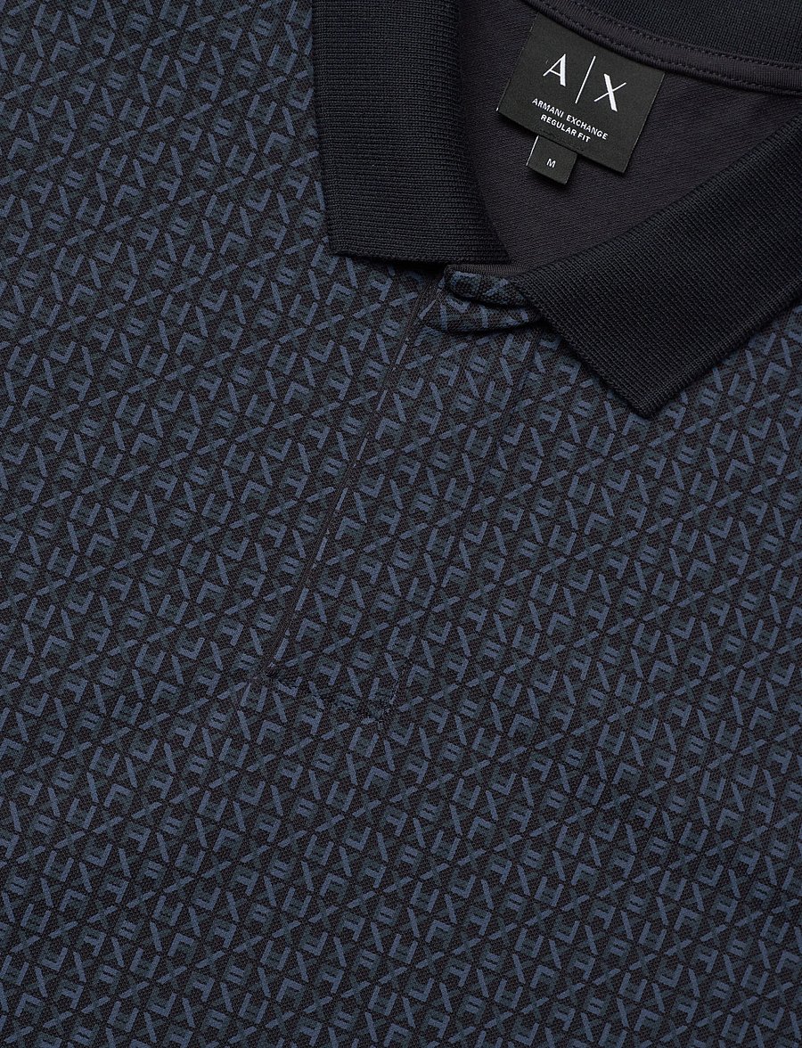 Armani Exchange - POLO SHIRT - kurzärmelig - block logo ao blue m - 2