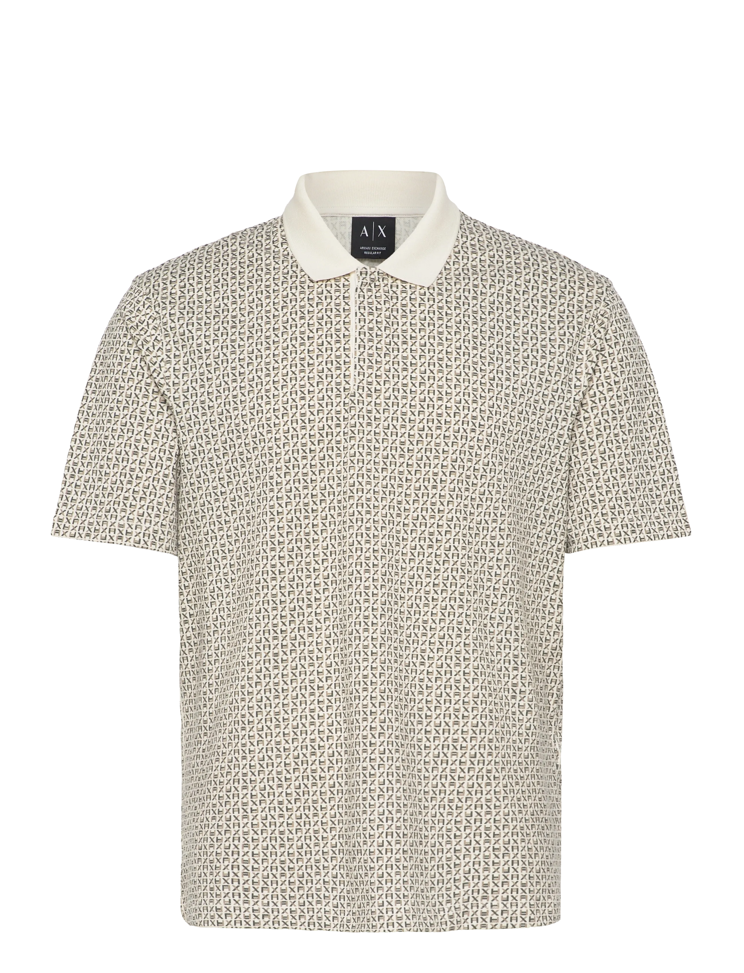Armani Exchange POLO SHIRT - Poloshirts - BLOCK LOGO AO CREAM / multi