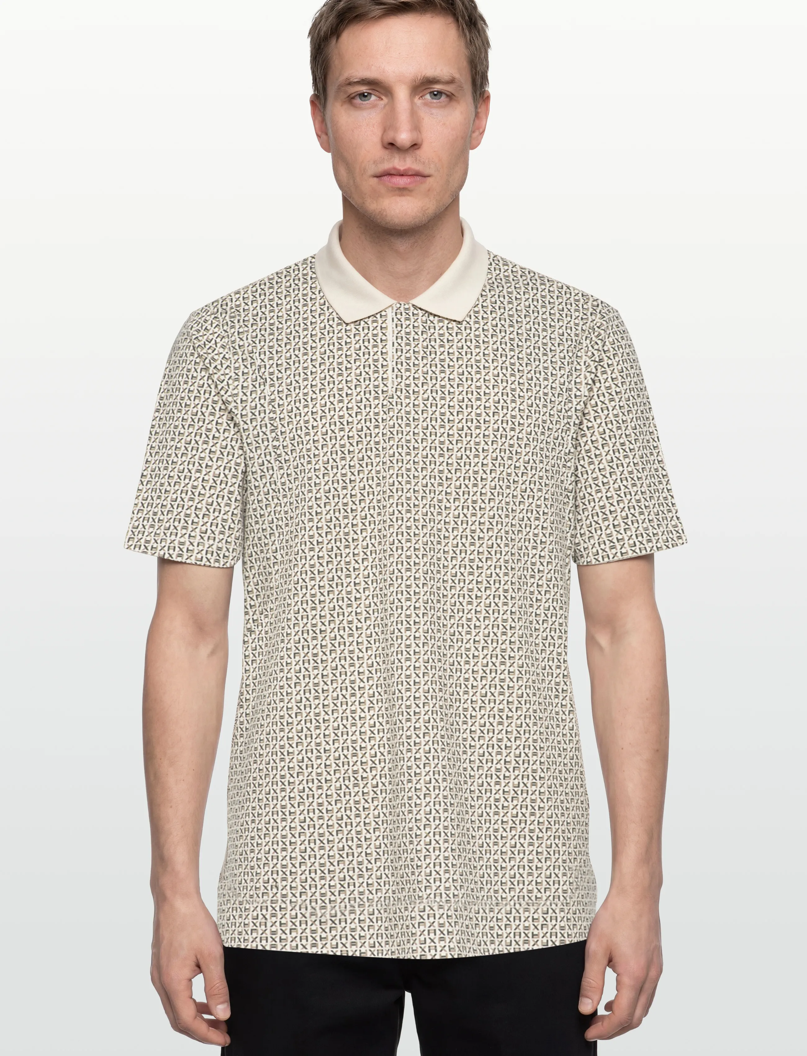 Armani Exchange - POLO SHIRT - short-sleeved polos - block logo ao cream - 3