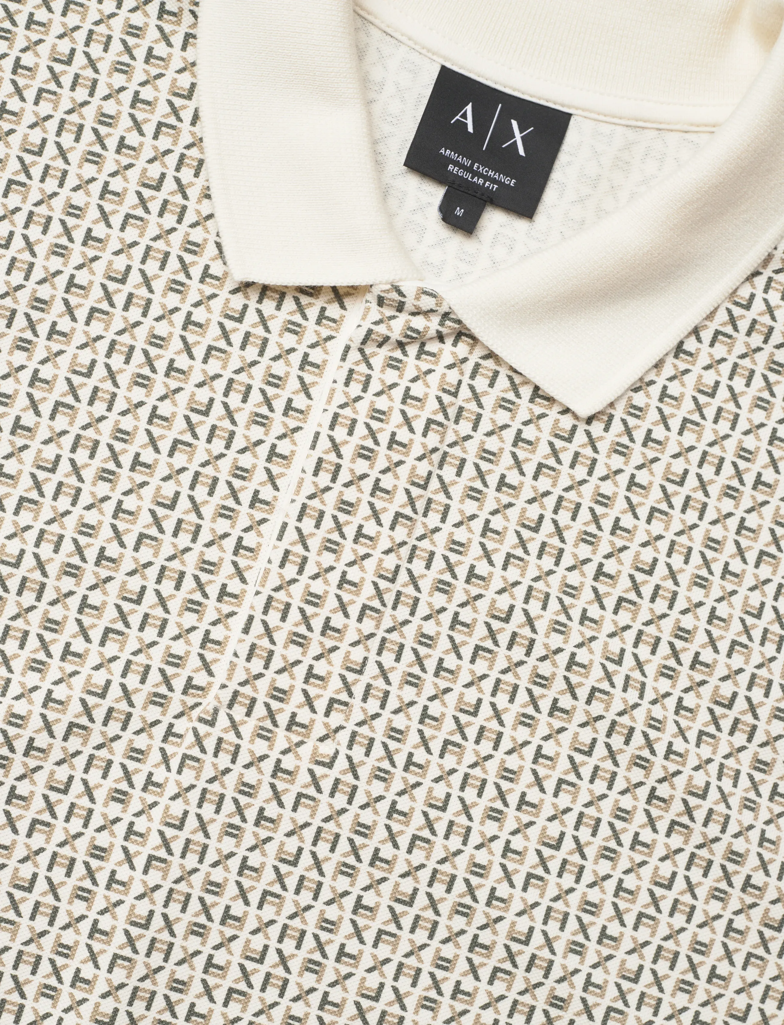 Armani Exchange - POLO SHIRT - short-sleeved polos - block logo ao cream - 5