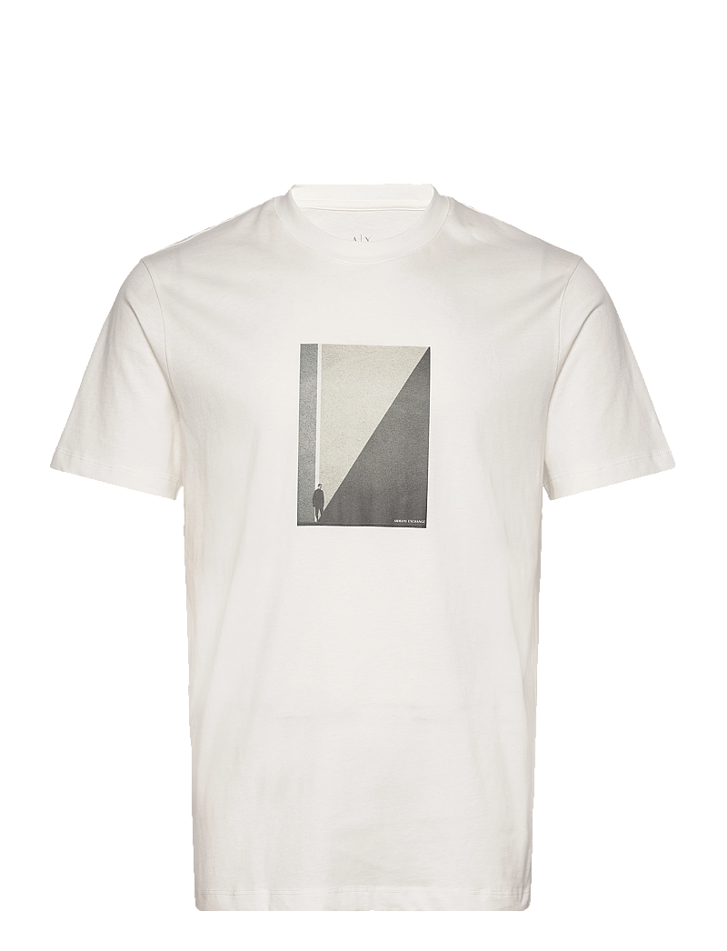 Armani Exchange - T-SHIRT - t-shirts à manches courtes - off white - 0