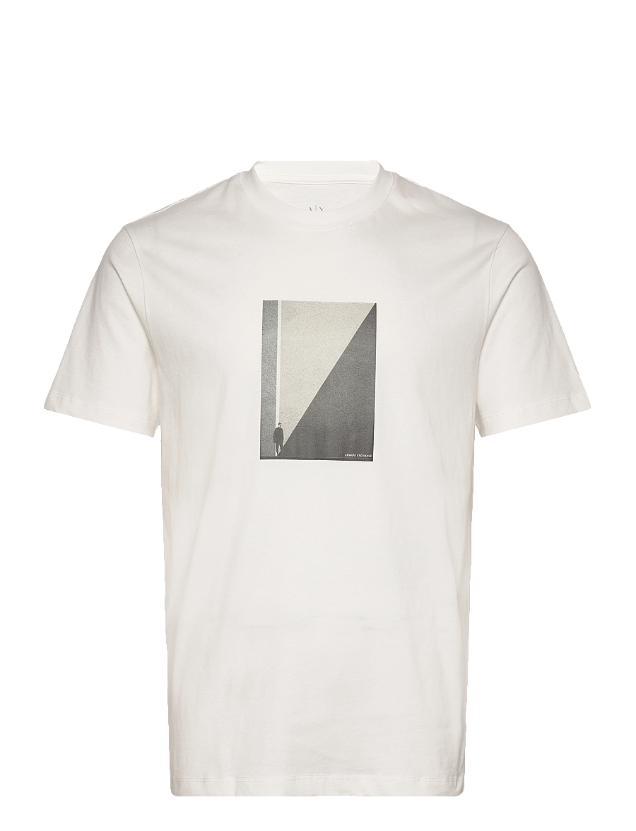 Armani Exchange - T-SHIRT - kurzärmelig - off white - 0