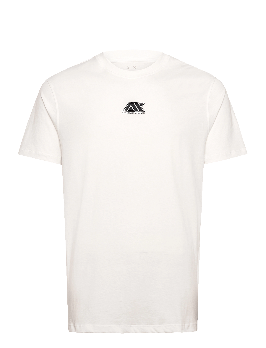 Armani Exchange - T-SHIRT - kurzärmelig - off white - 0
