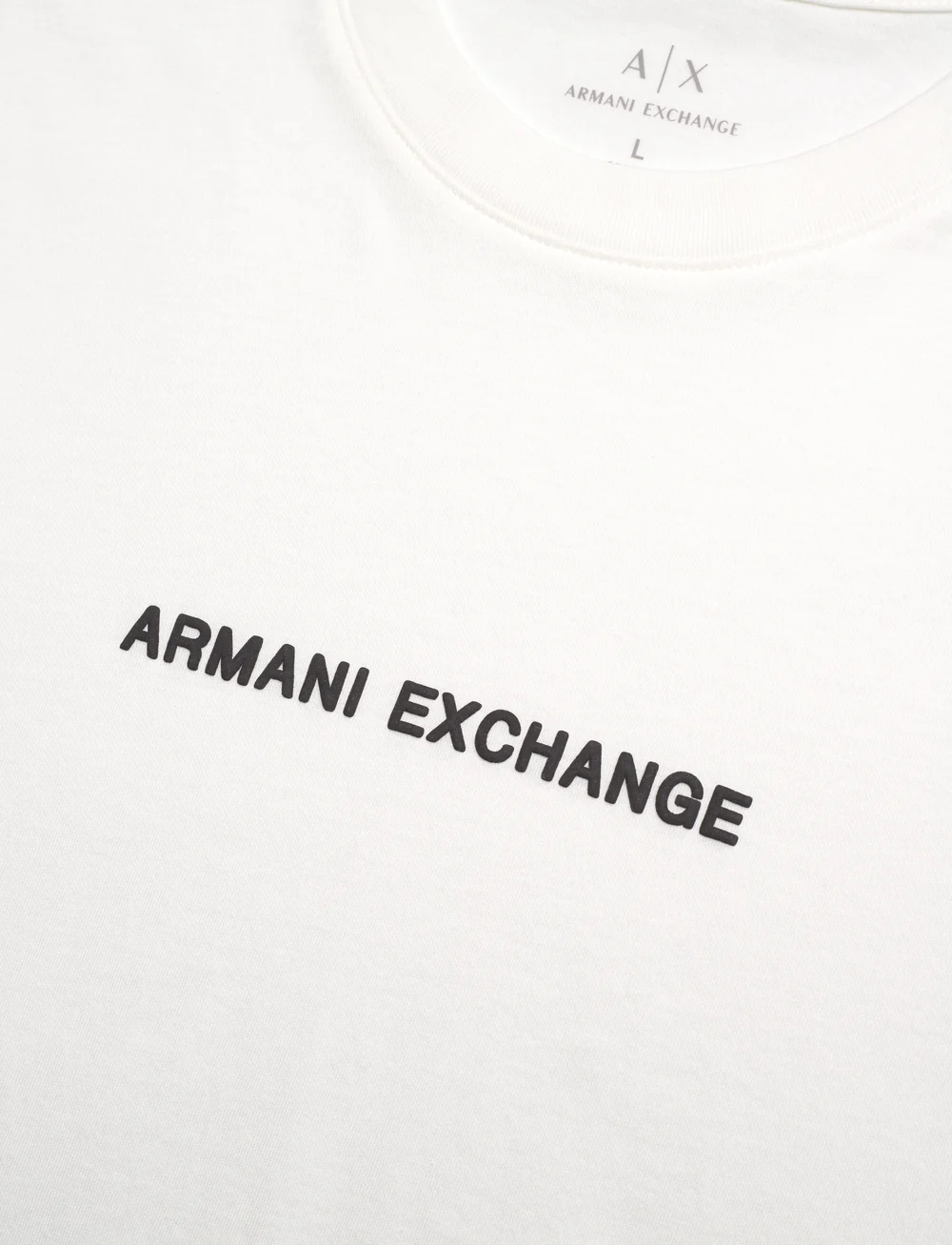 Armani Exchange - T-SHIRT - lyhythihaiset - off white - 2