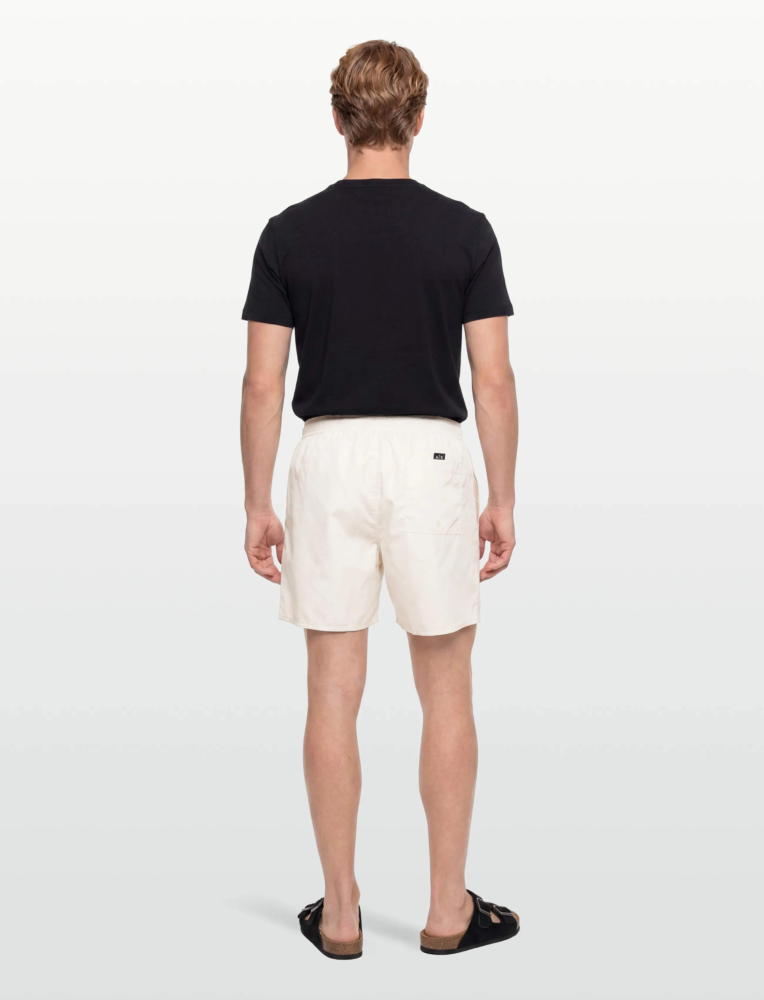 Armani Exchange - BOXER BEACHWEAR - badbyxor - cream - 4