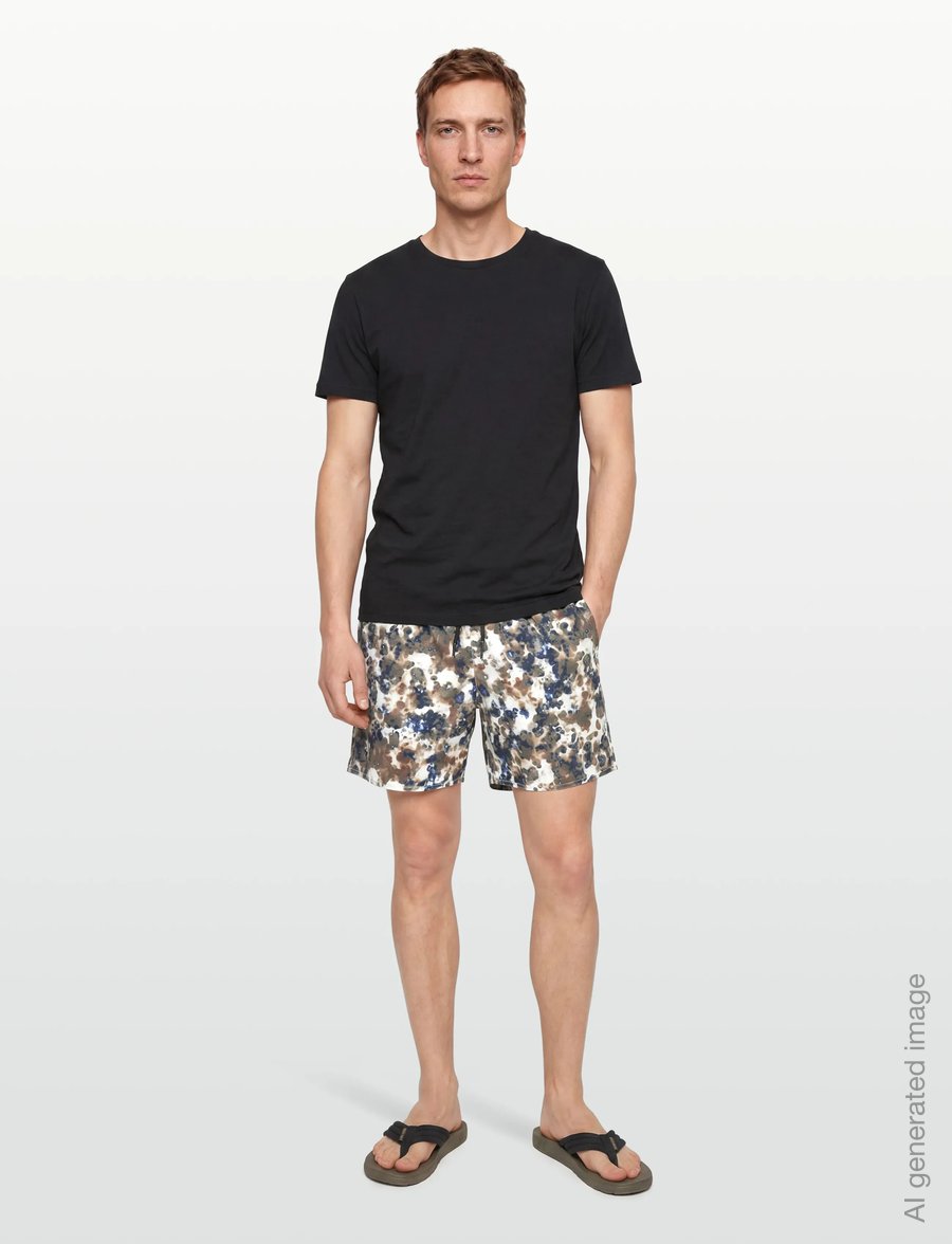 Armani Exchange - BOXER BEACHWEAR - badehose - cloudy allover - 0