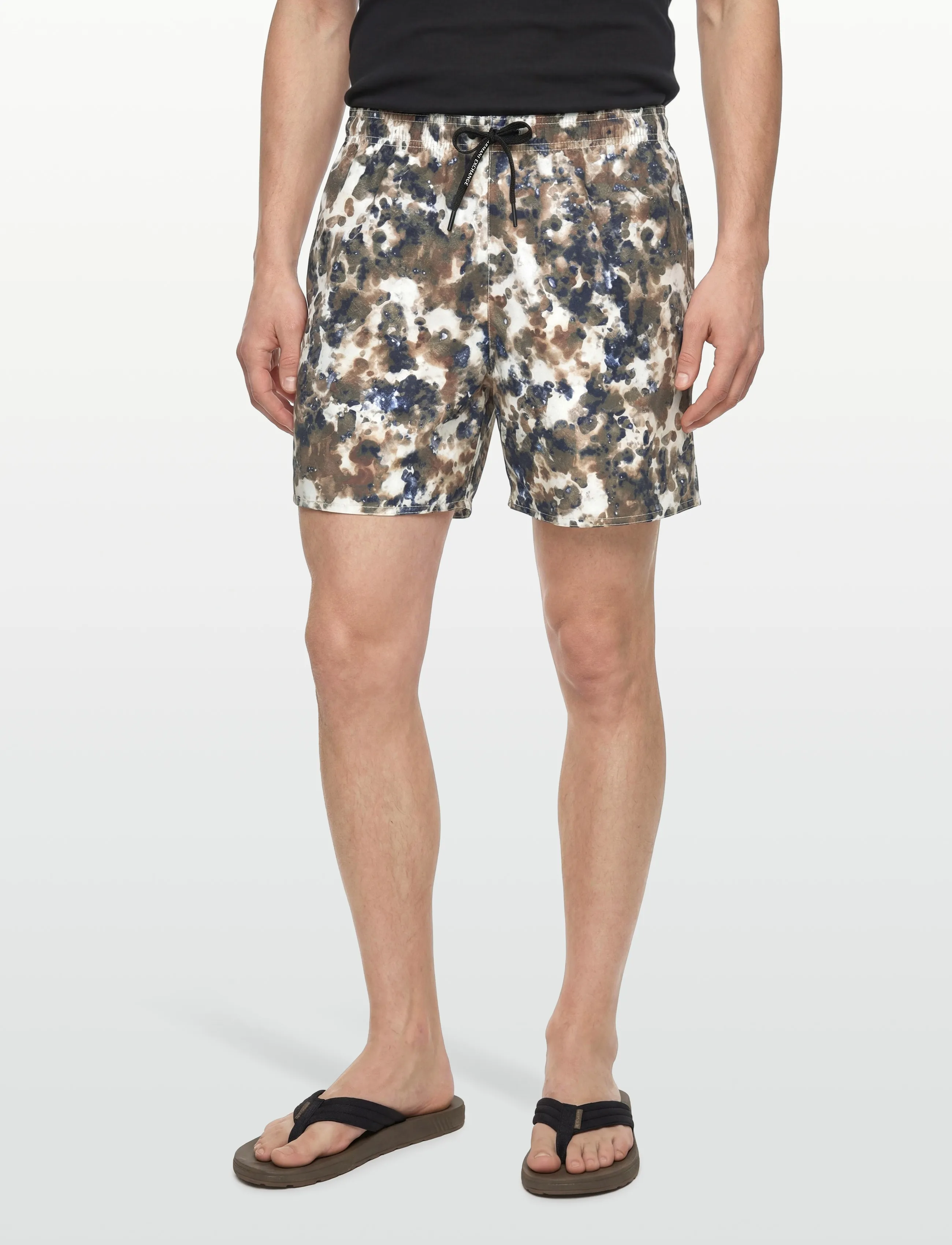 Armani Exchange - BOXER BEACHWEAR - uimashortsit - cloudy allover - 3