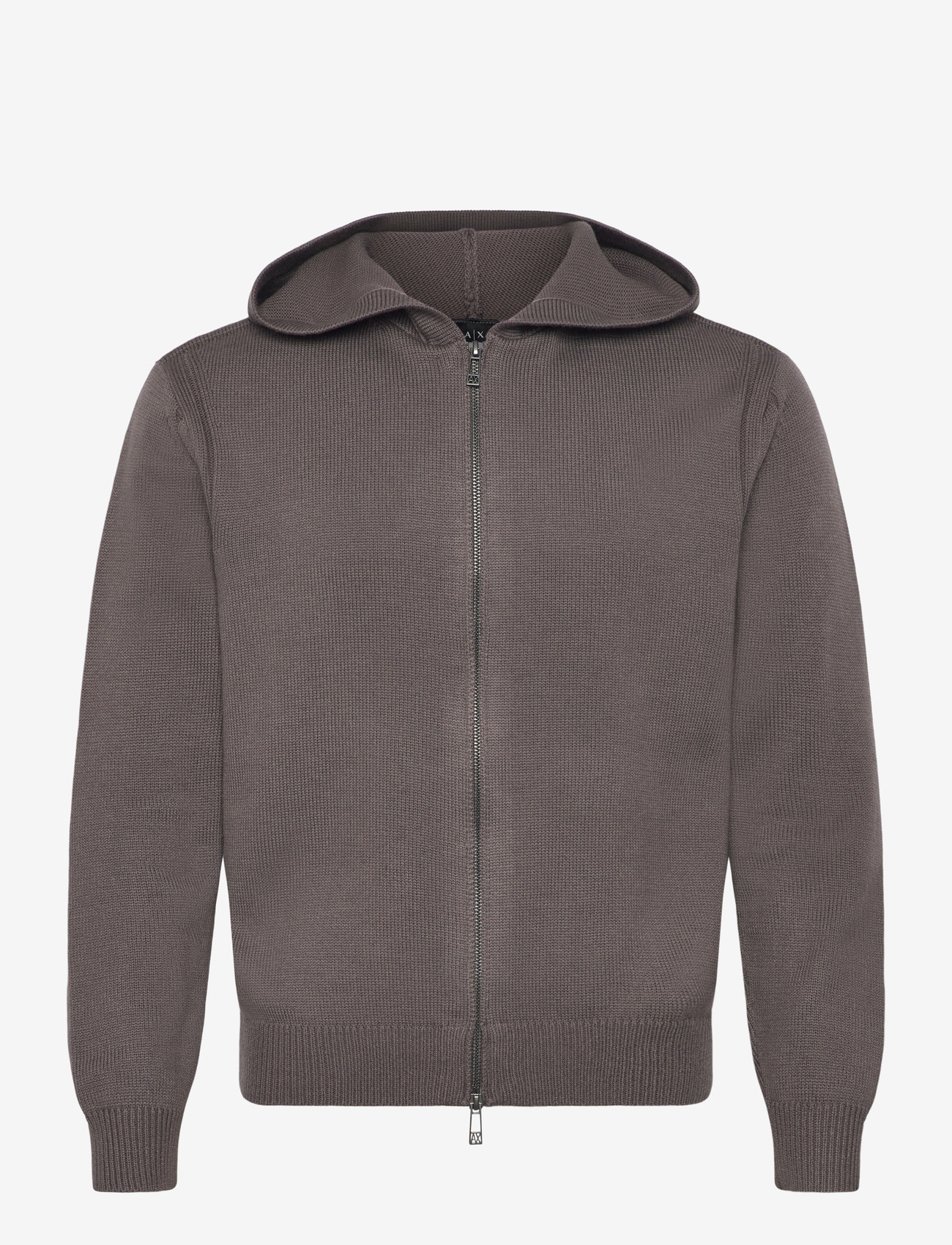 Armani Exchange - CARDIGAN - pullover mit durchgehendem reißverschluss - dark gull gray - 0