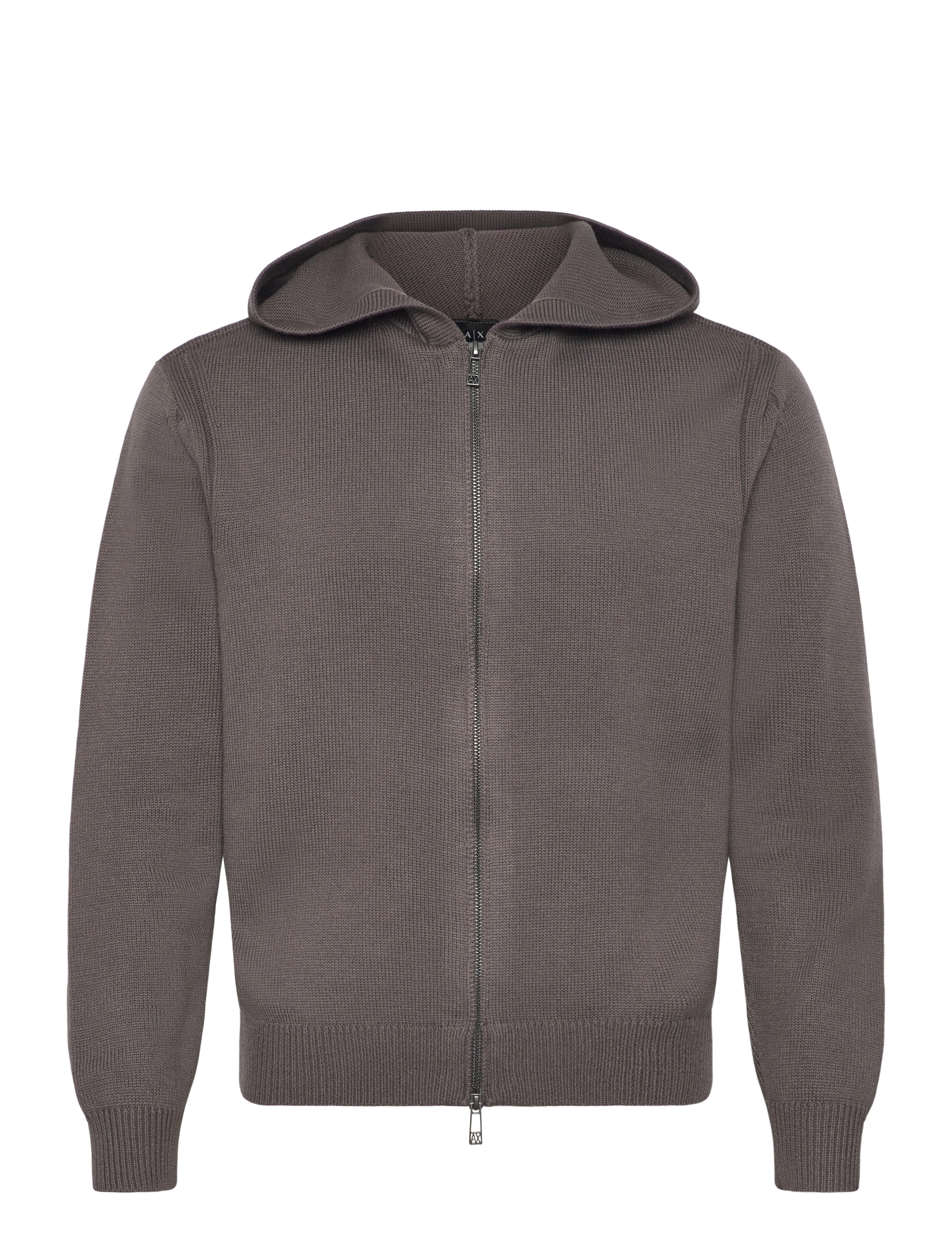 Armani Exchange CARDIGAN - Kläder - DARK GULL GRAY / brown