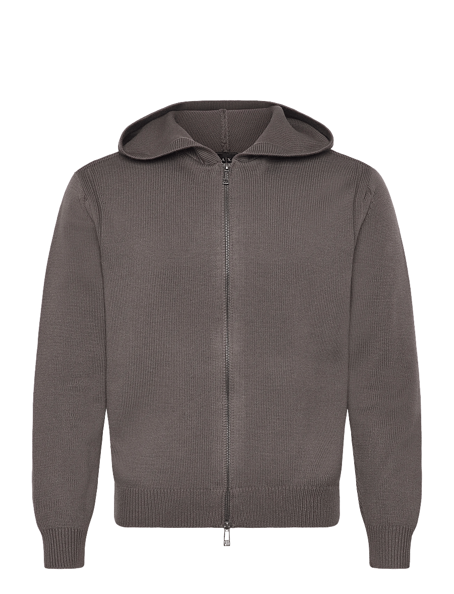 Armani Exchange - CARDIGAN - lukuga džemprid - dark gull gray - 1