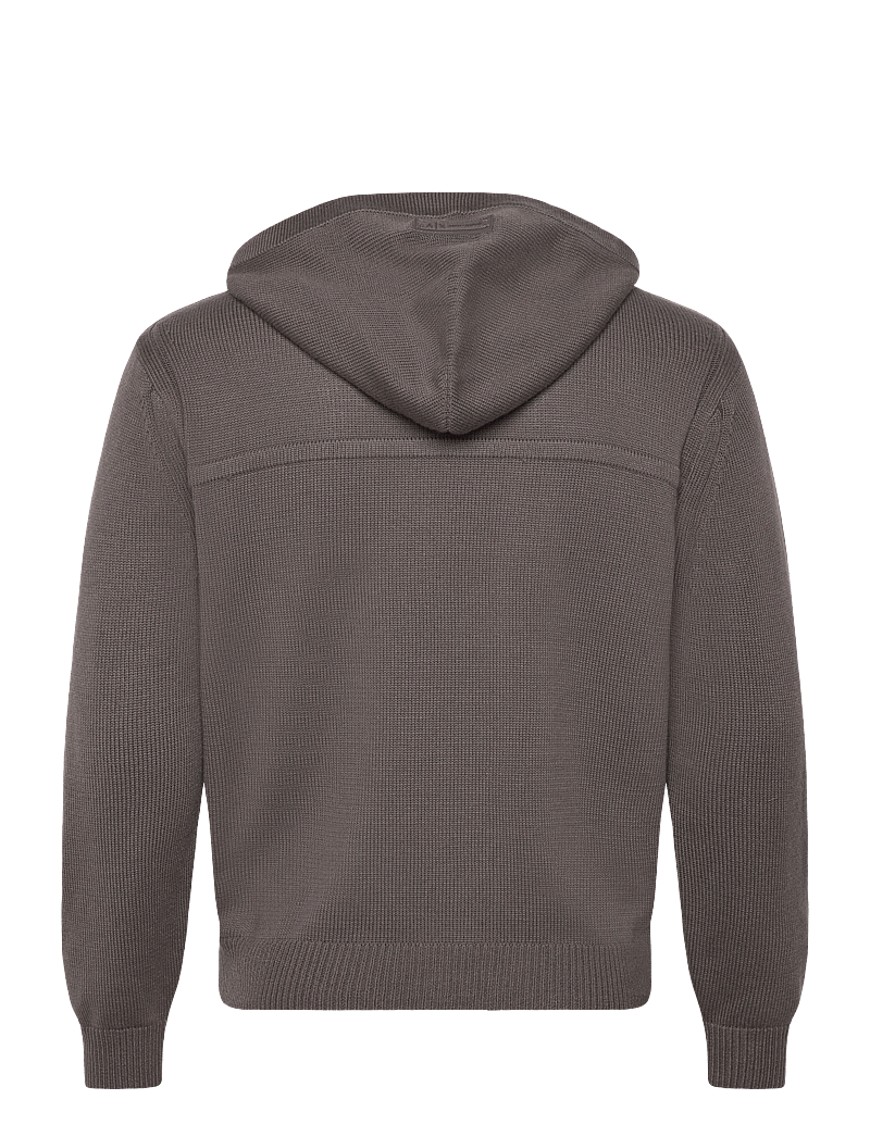 Armani Exchange - CARDIGAN - pullover mit durchgehendem reißverschluss - dark gull gray - 1