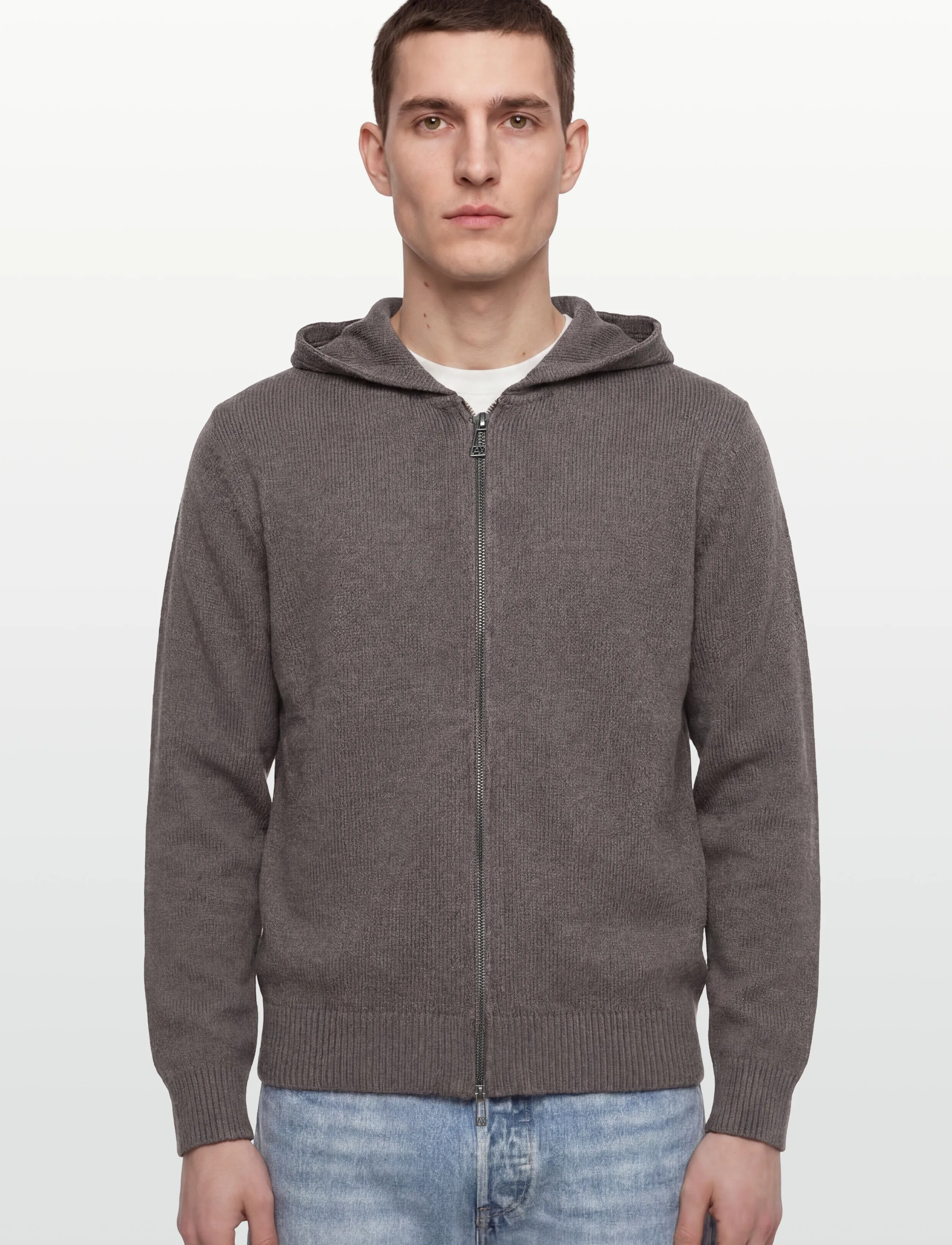 Armani Exchange - CARDIGAN - strik - dark gull gray - 3