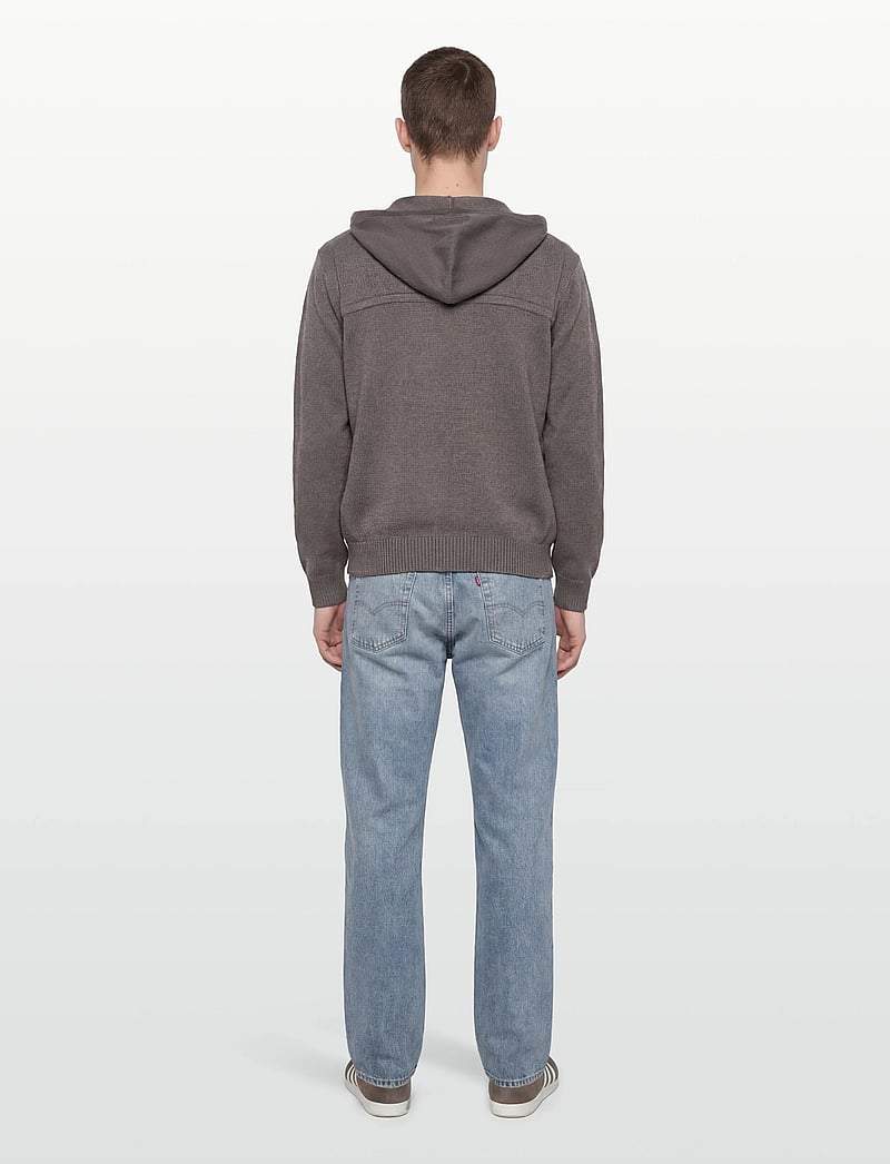 Armani Exchange - CARDIGAN - pullover mit durchgehendem reißverschluss - dark gull gray - 4