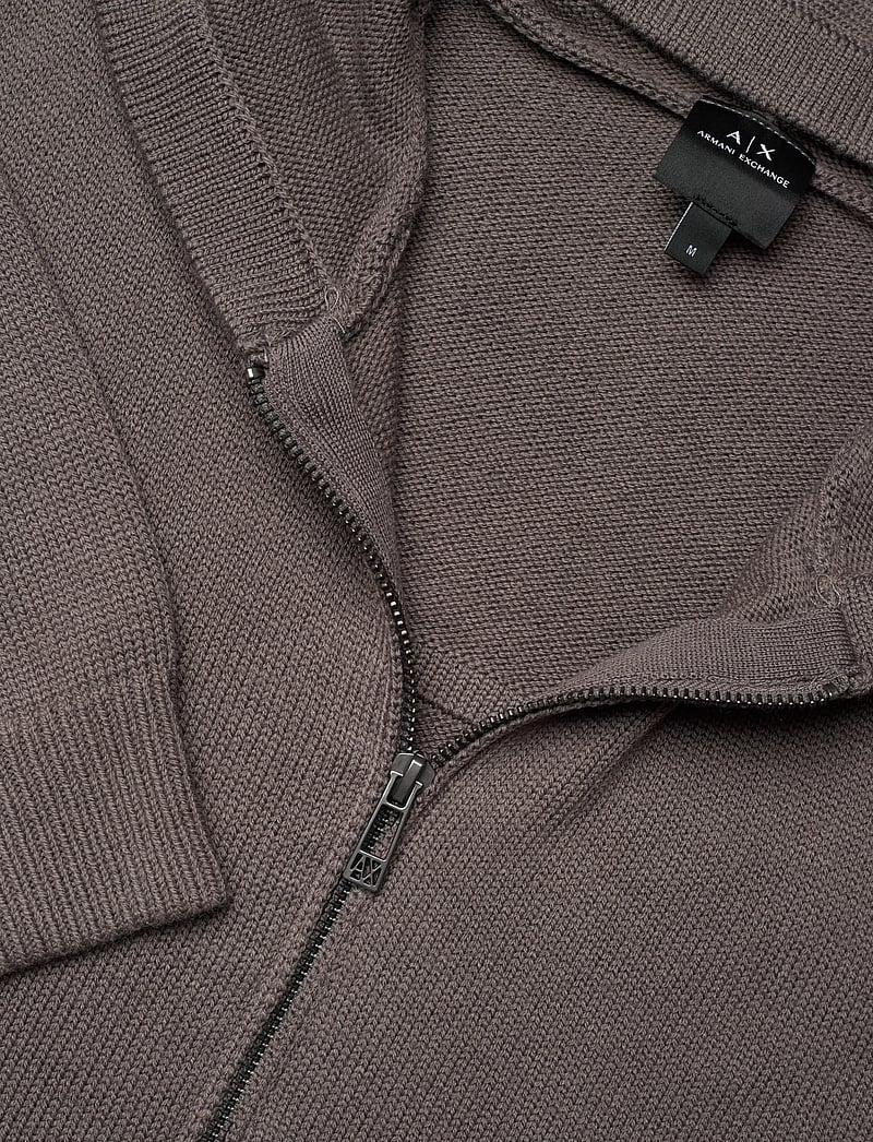 Armani Exchange - CARDIGAN - pullover mit durchgehendem reißverschluss - dark gull gray - 2