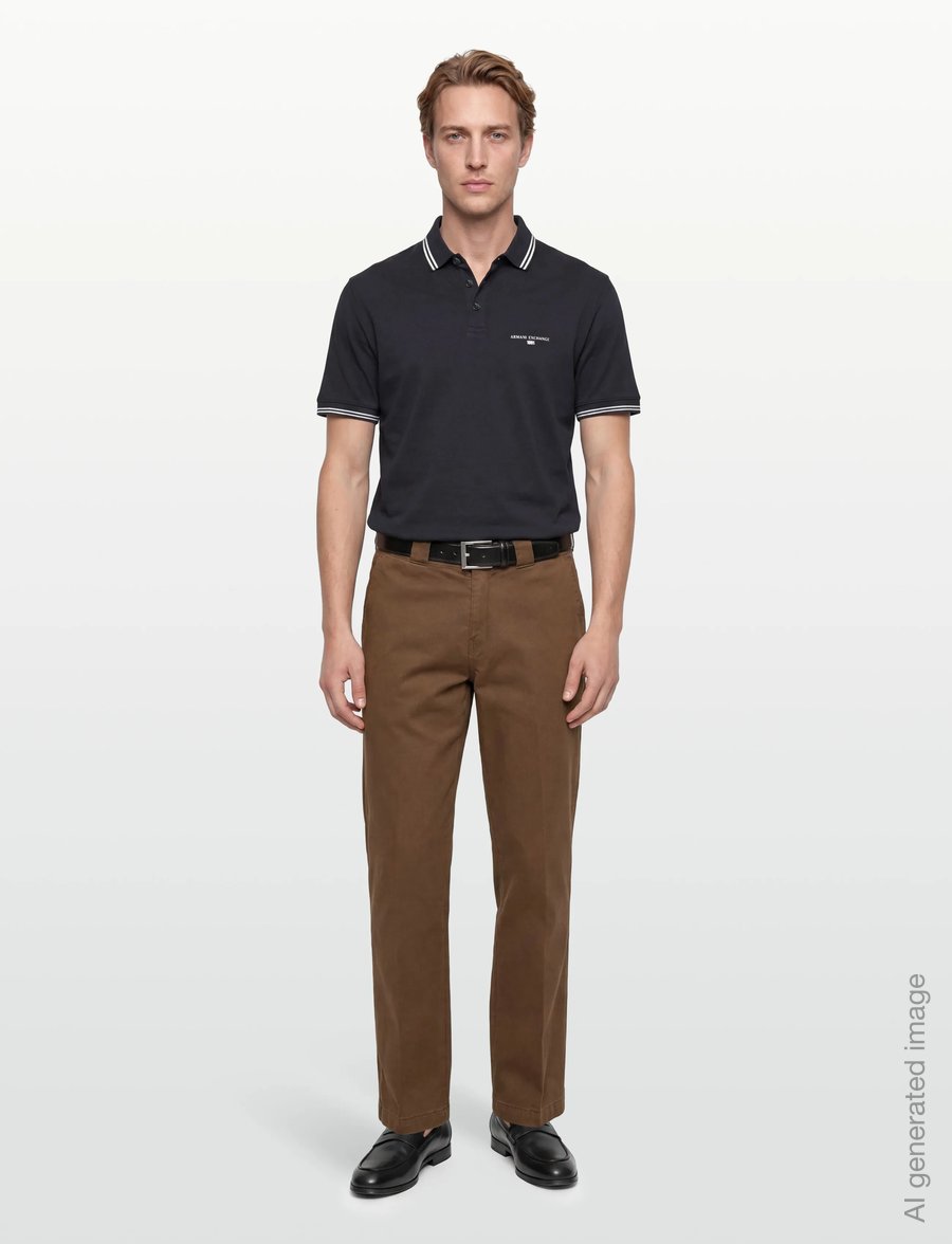 Armani Exchange - POLO SHIRT - kortärmade pikéer - deep navy - 0