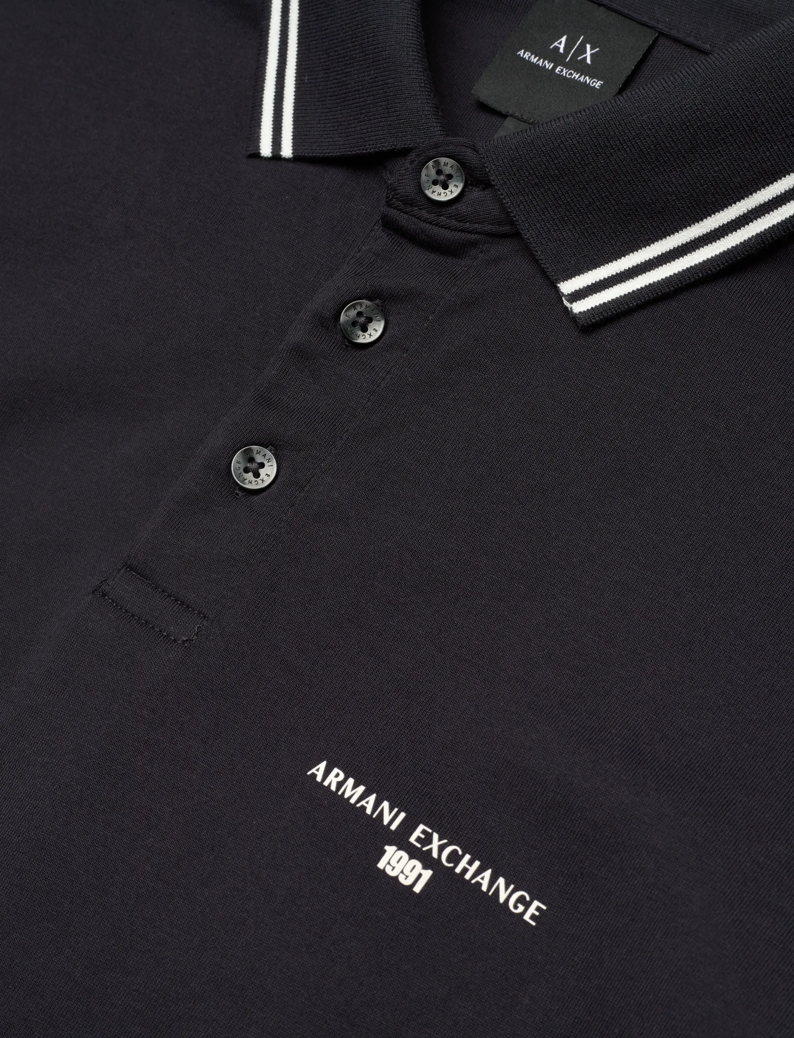 Armani Exchange - POLO SHIRT - short-sleeved polos - deep navy - 5