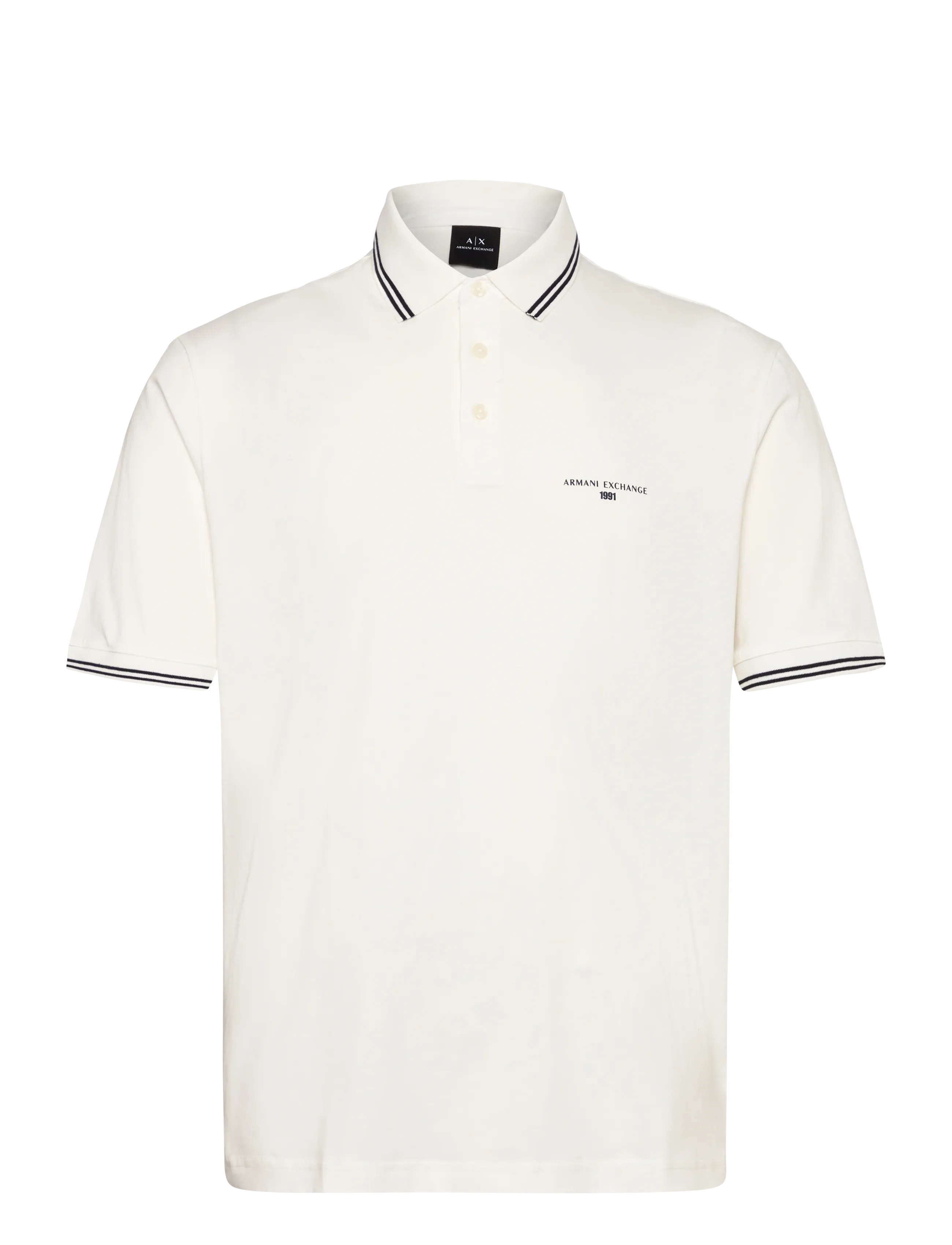Armani Exchange POLO SHIRT - Kleidung - OFF WHITE / cream