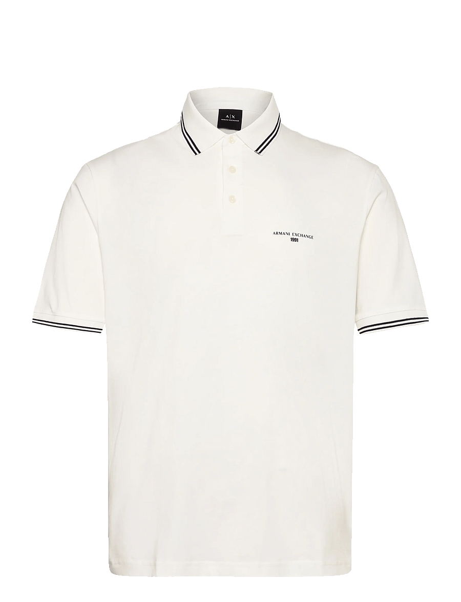 Armani Exchange - POLO SHIRT - lühikeste varrukatega polod - off white - 1