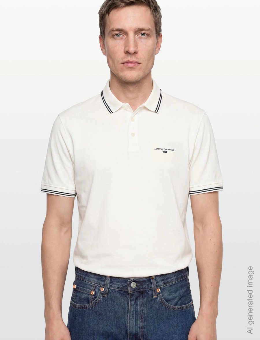 Armani Exchange - POLO SHIRT - lühikeste varrukatega polod - off white - 3