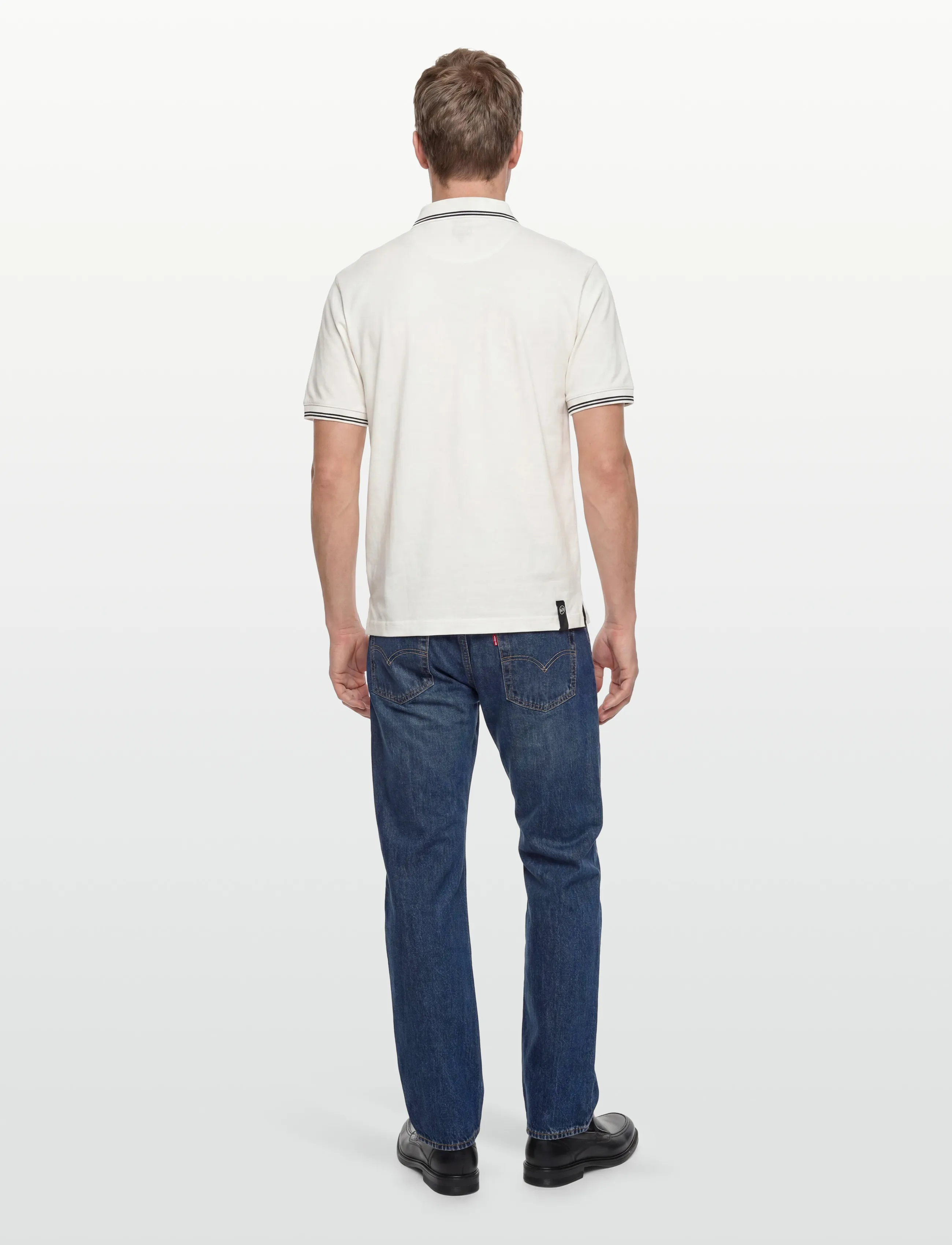 Armani Exchange - POLO SHIRT - krótki rękaw - off white - 4