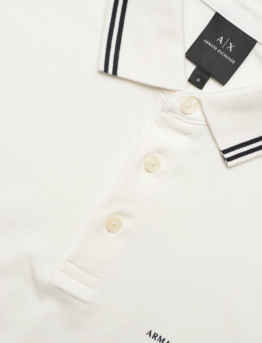 Armani Exchange - POLO SHIRT - lühikeste varrukatega polod - off white - 5