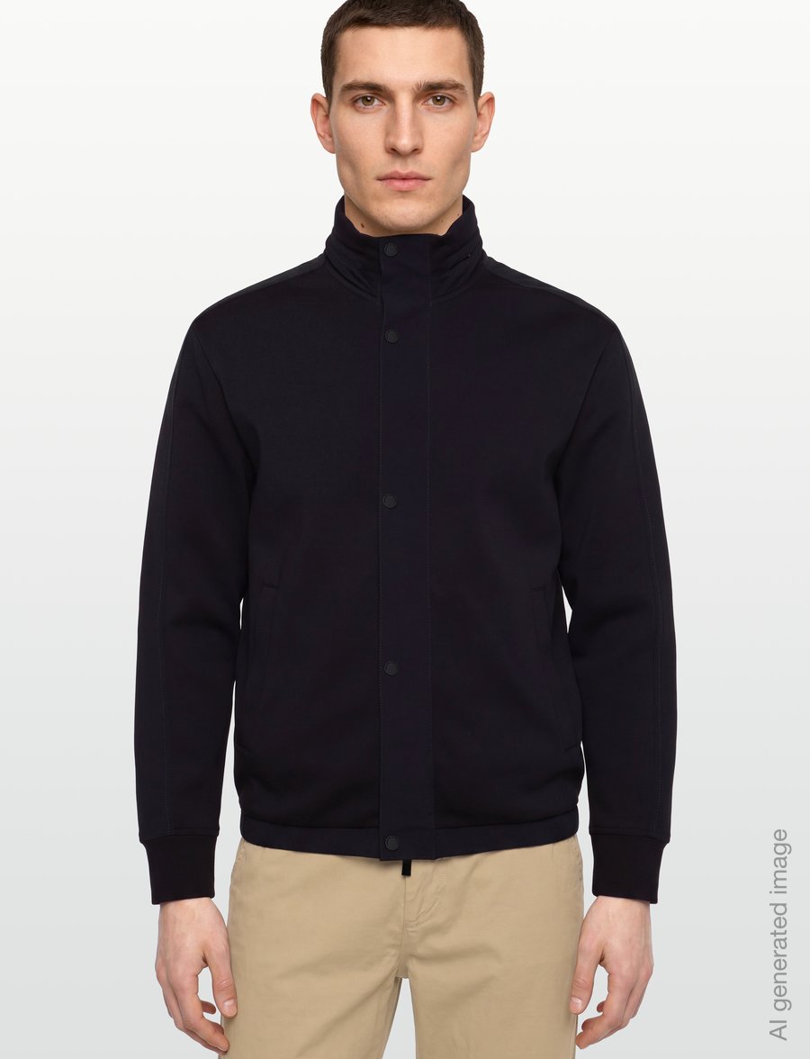 Armani Exchange - SWEATSHIRT - kurtki jesienne - deep navy - 3