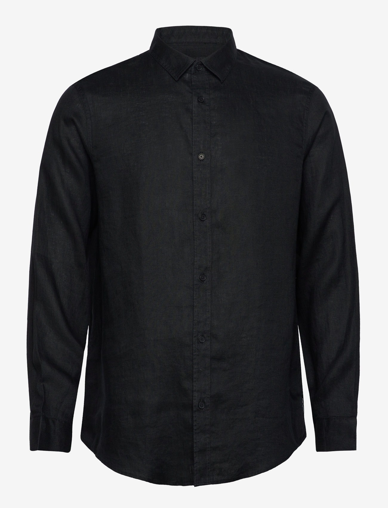 Armani Exchange - SHIRT - chemises de lin - black - 0