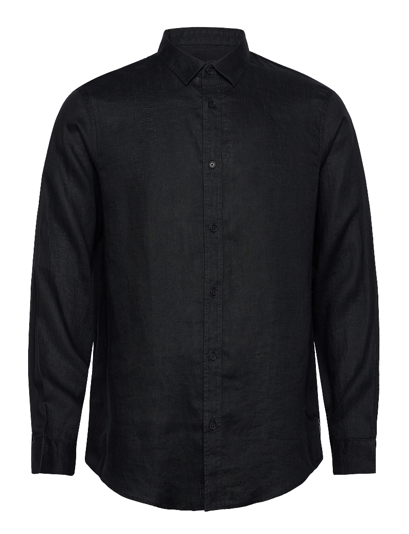 Armani Exchange - SHIRT - chemises de lin - black - 0