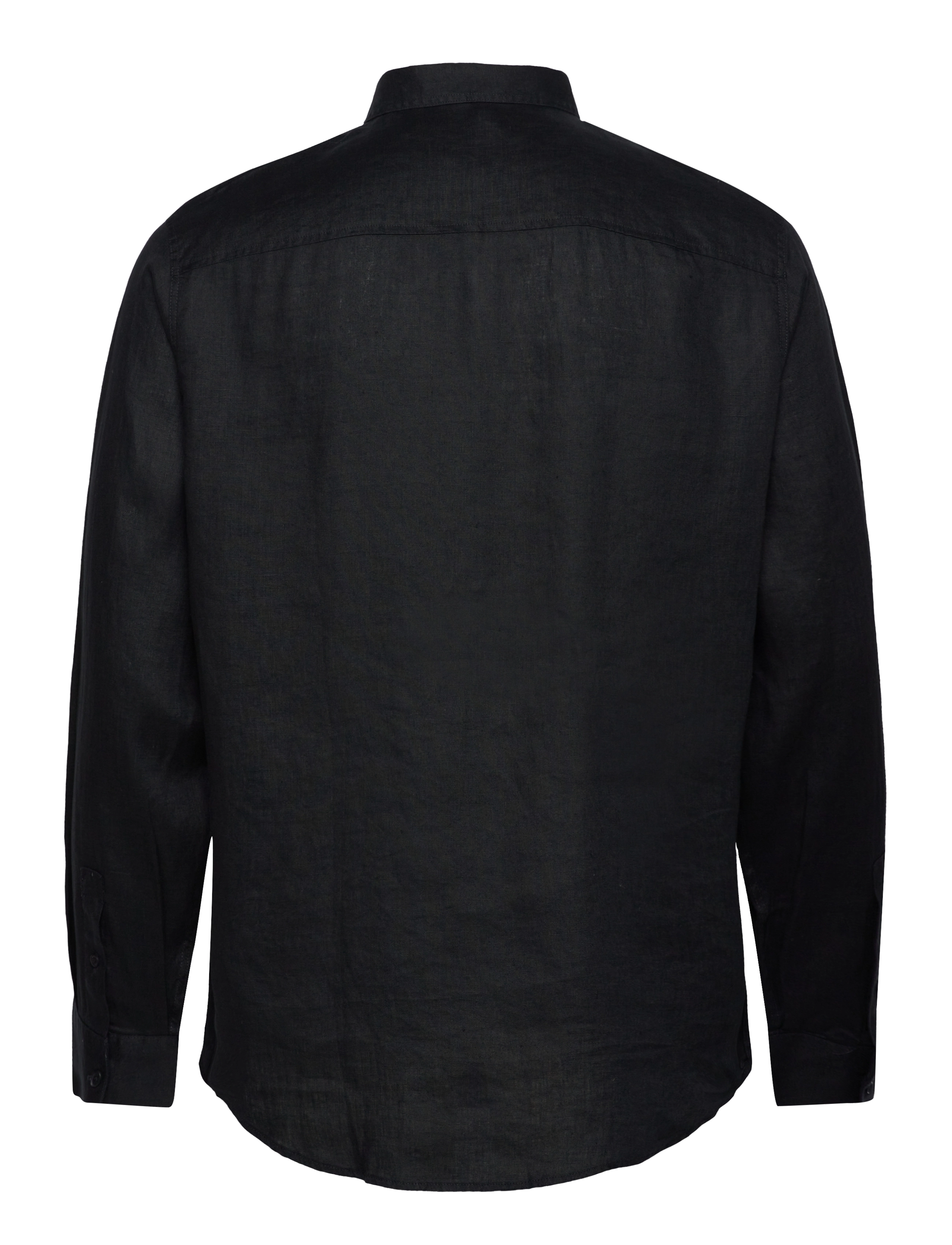 Armani Exchange - SHIRT - leinenhemden - black - 1