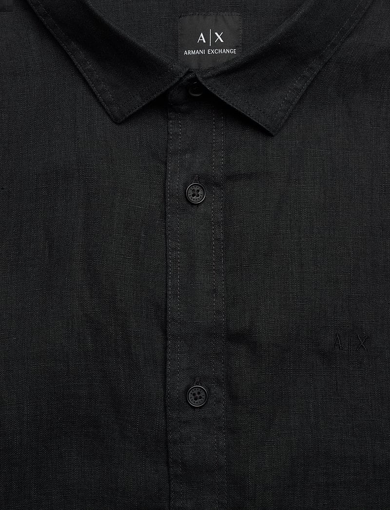 Armani Exchange - SHIRT - chemises de lin - black - 2