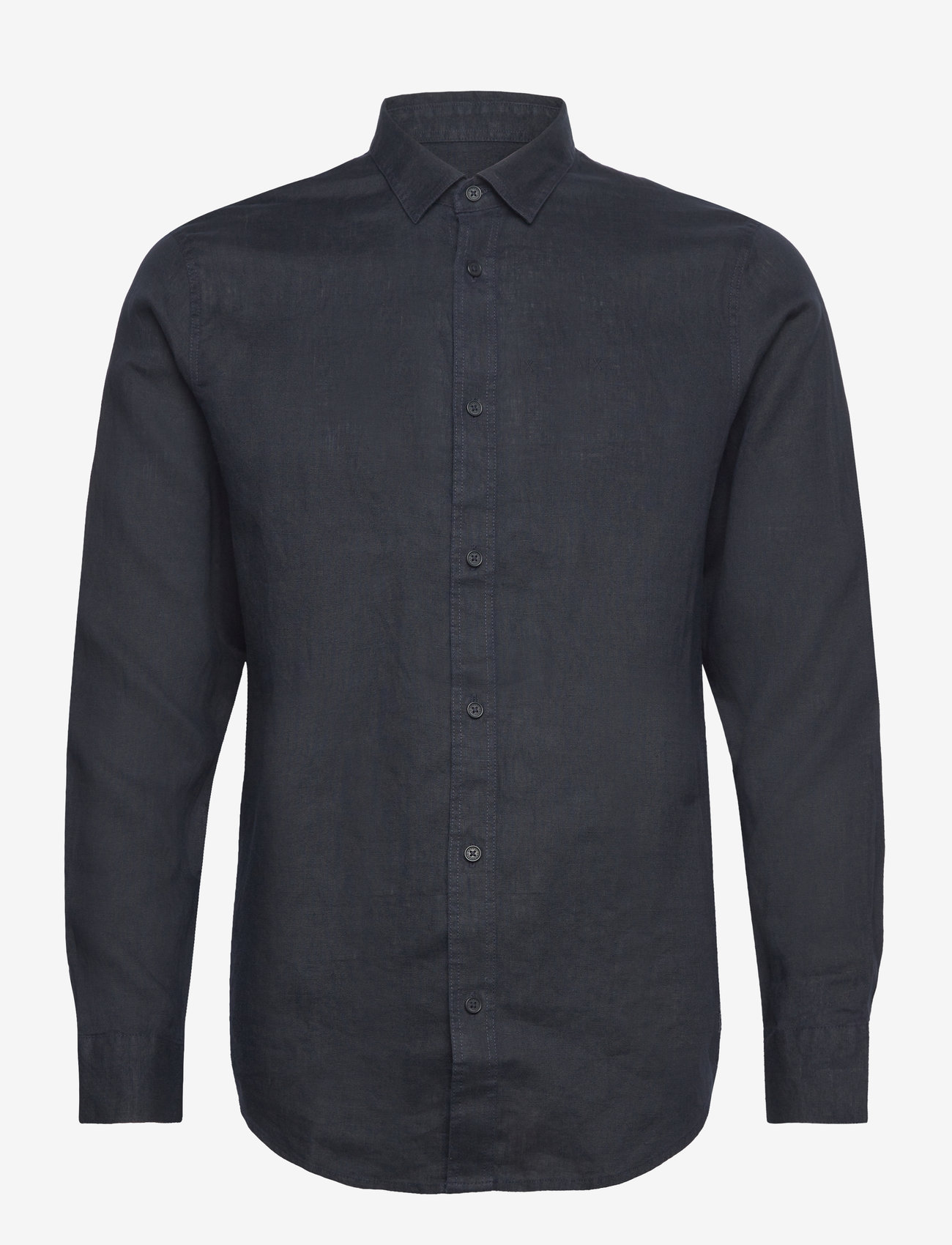 Armani Exchange - SHIRT - hørskjorter - deep navy - 0