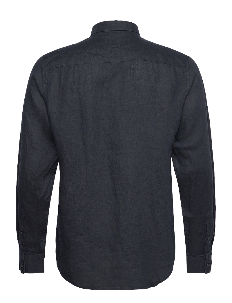 Armani Exchange - SHIRT - leinenhemden - deep navy - 1