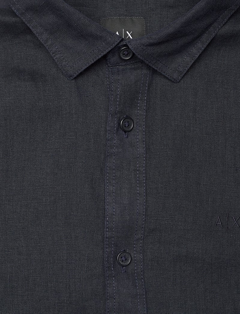Armani Exchange - SHIRT - leinenhemden - deep navy - 2