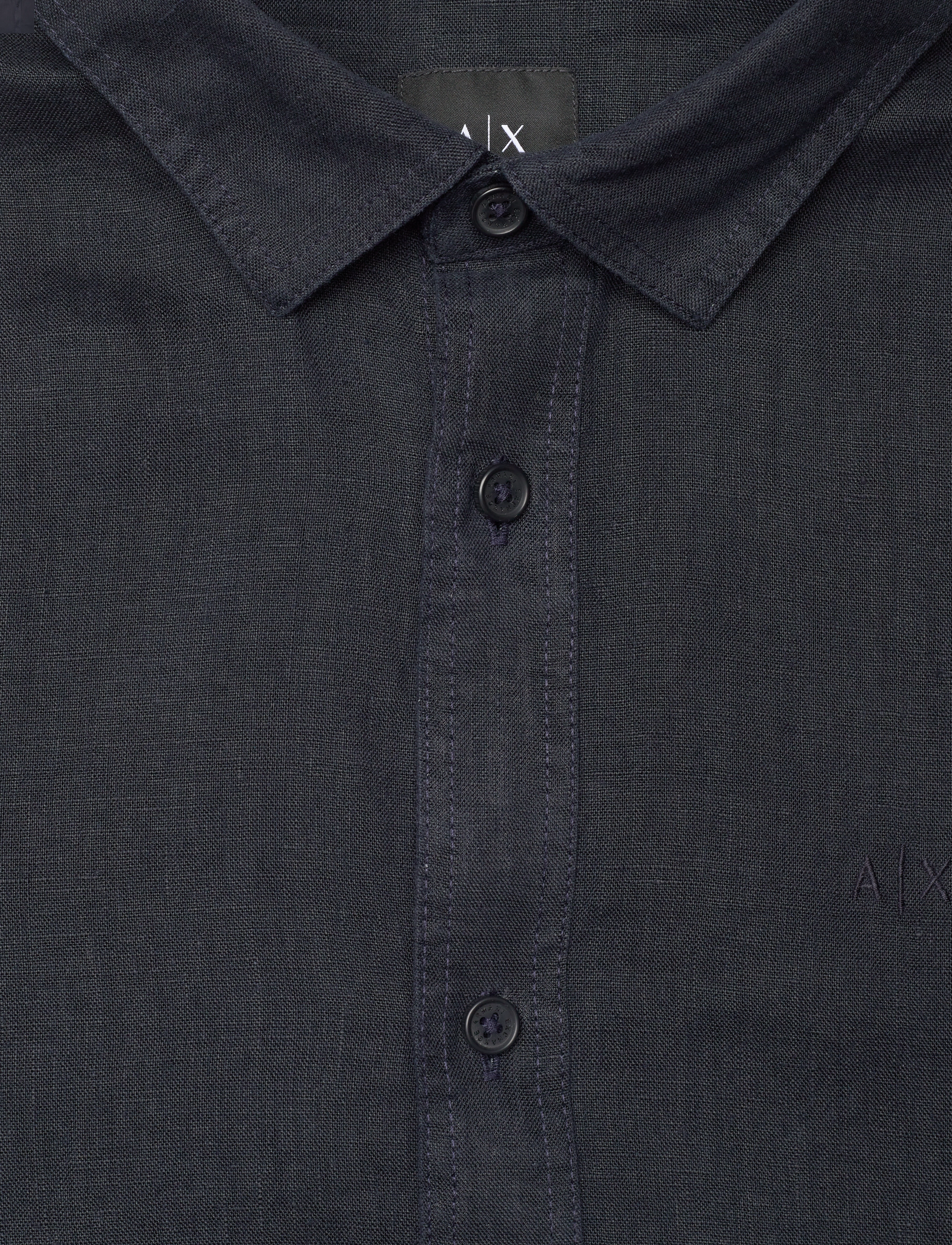 Armani Exchange - SHIRT - leinenhemden - deep navy - 2