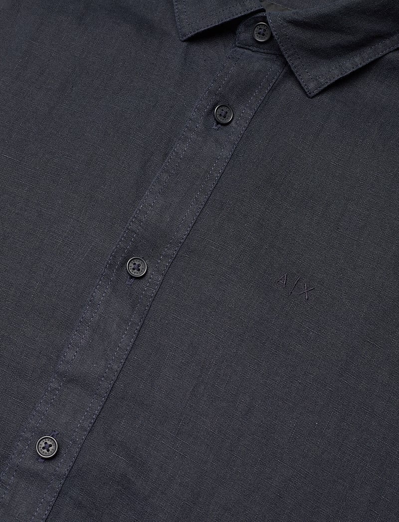 Armani Exchange - SHIRT - leinenhemden - deep navy - 3
