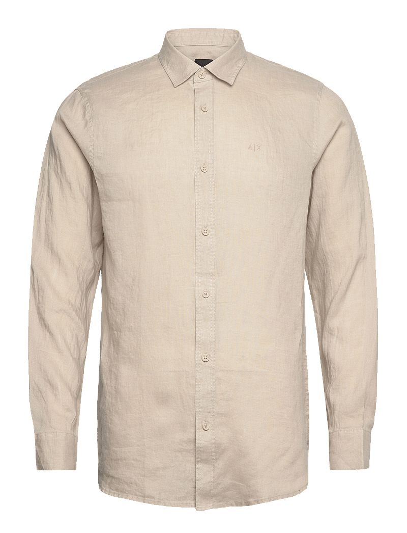 Armani Exchange - SHIRT - leinenhemden - pure cashmere - 0