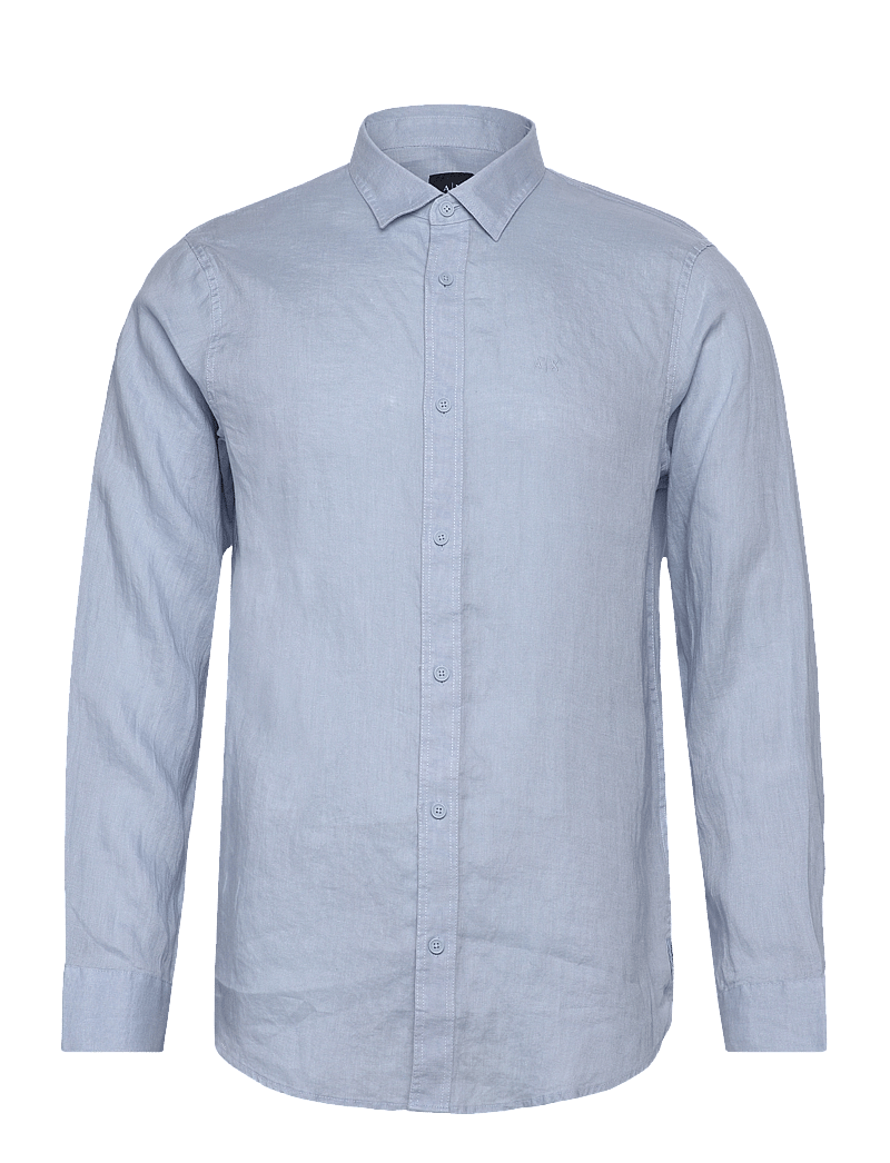 Armani Exchange - SHIRT - hørskjorter - soft chambray - 0