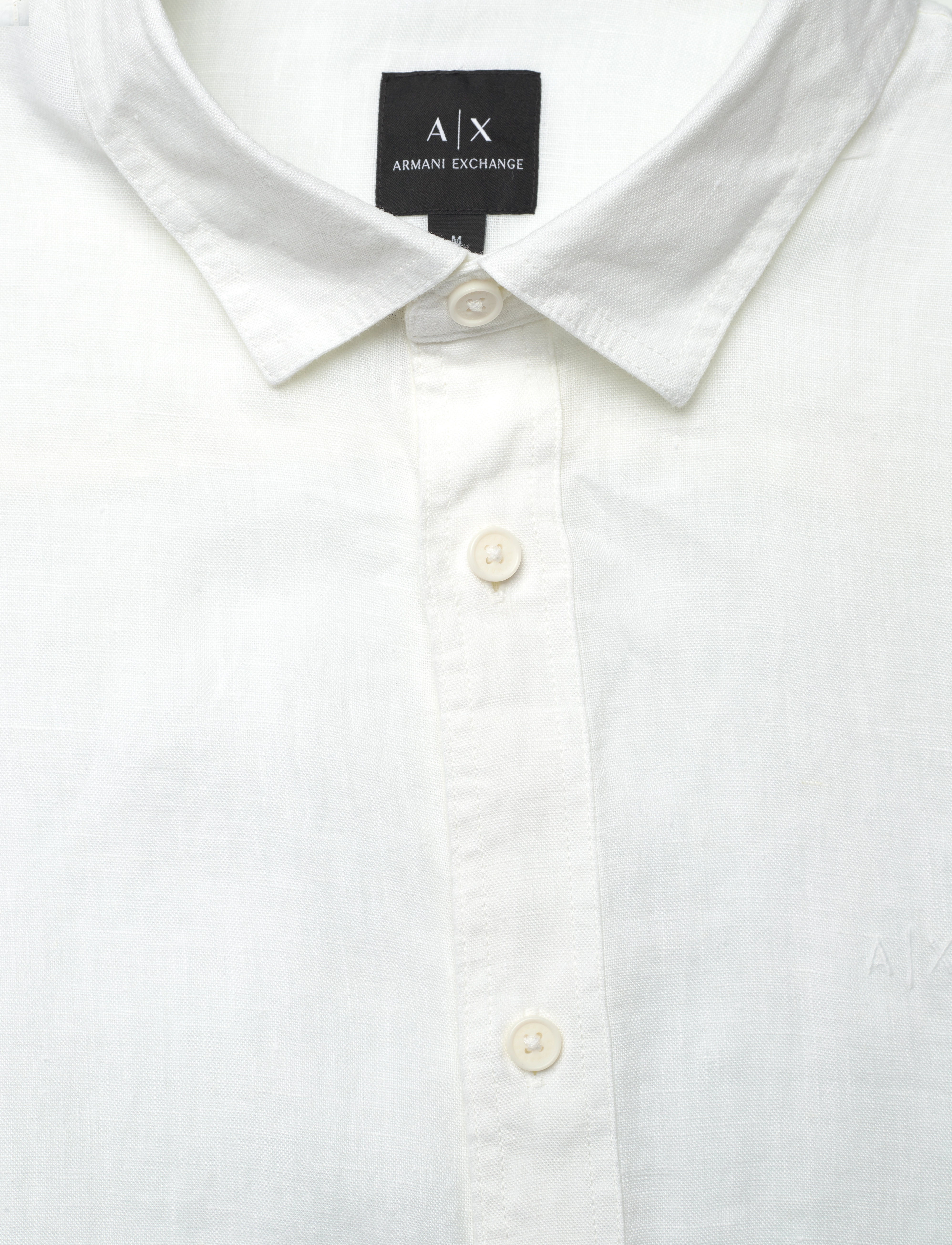 Armani Exchange - SHIRT - hørskjorter - white - 2