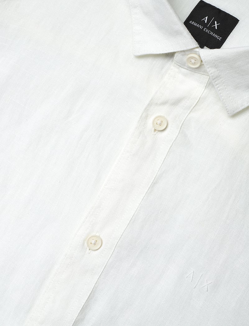 Armani Exchange - SHIRT - hørskjorter - white - 3