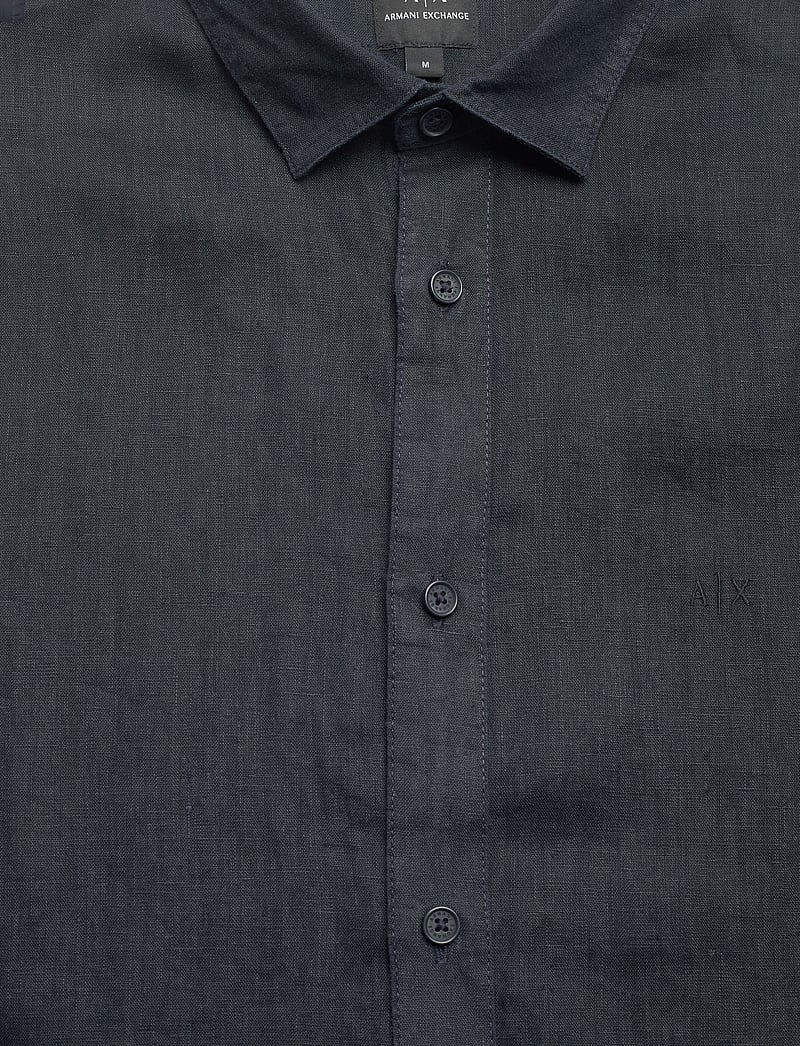 Armani Exchange - SHIRT - linased särgid - deep navy - 2