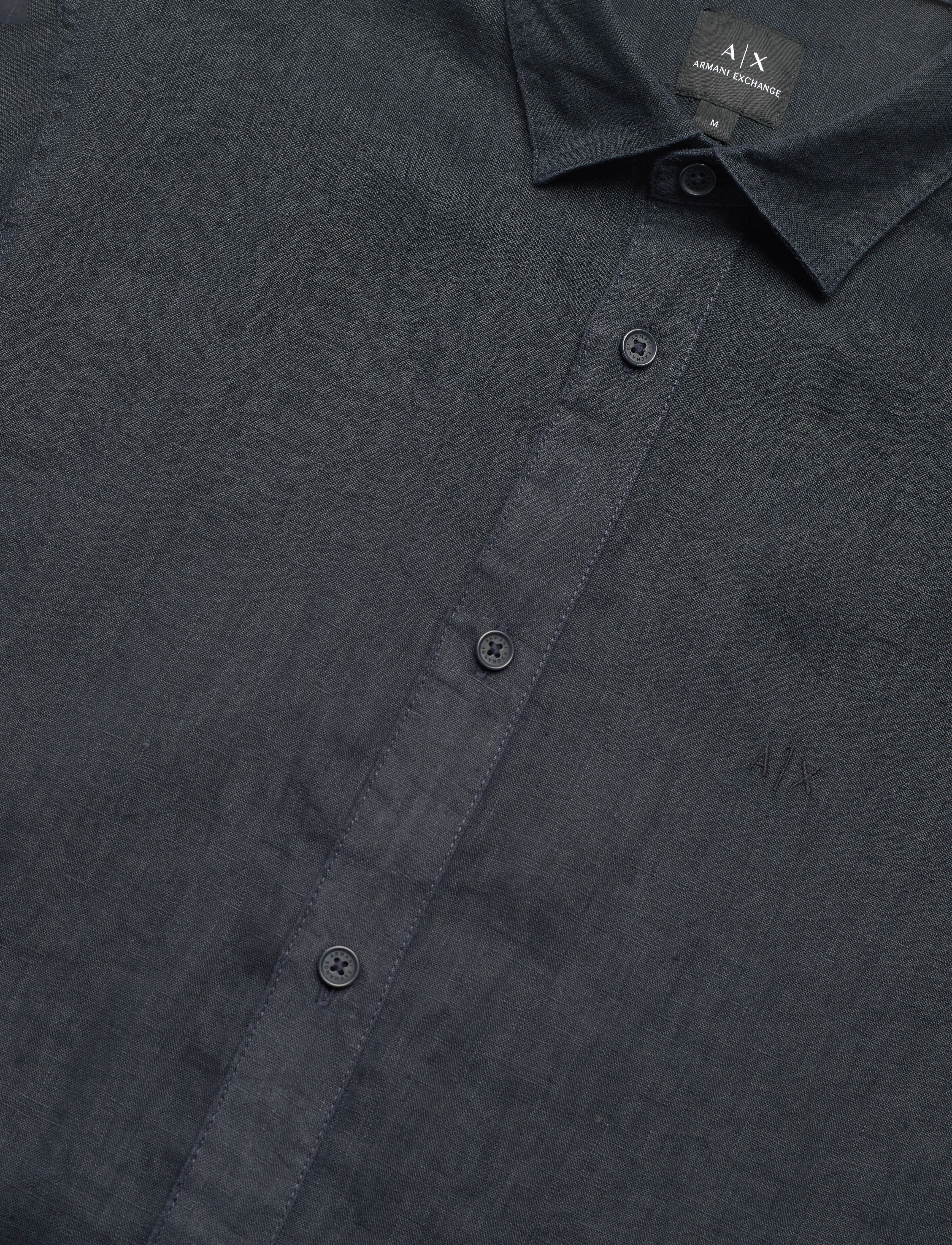 Armani Exchange - SHIRT - hørskjorter - deep navy - 3