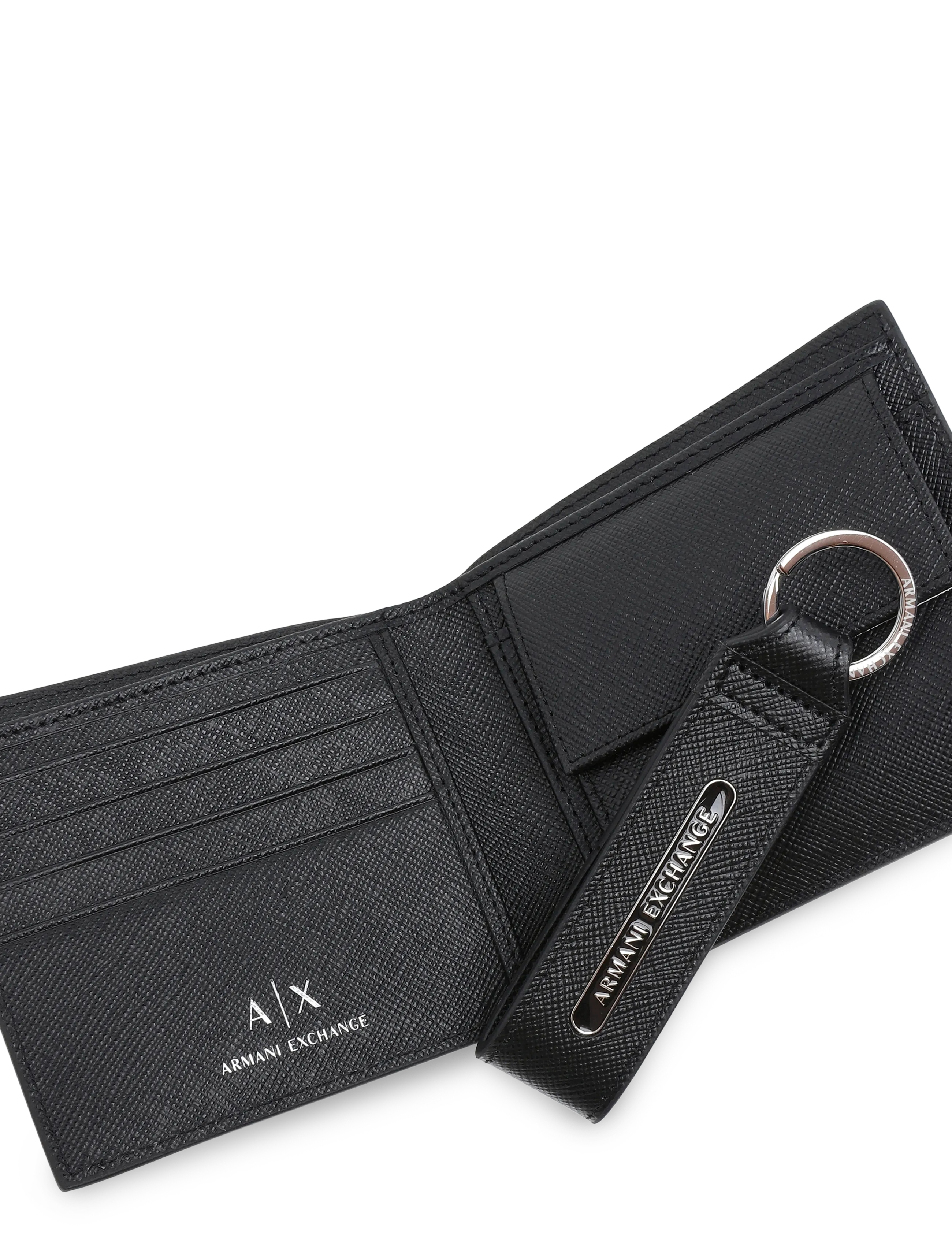 Armani Exchange - SMALL LEATHER GOODS SET - rahakotid - black - 3