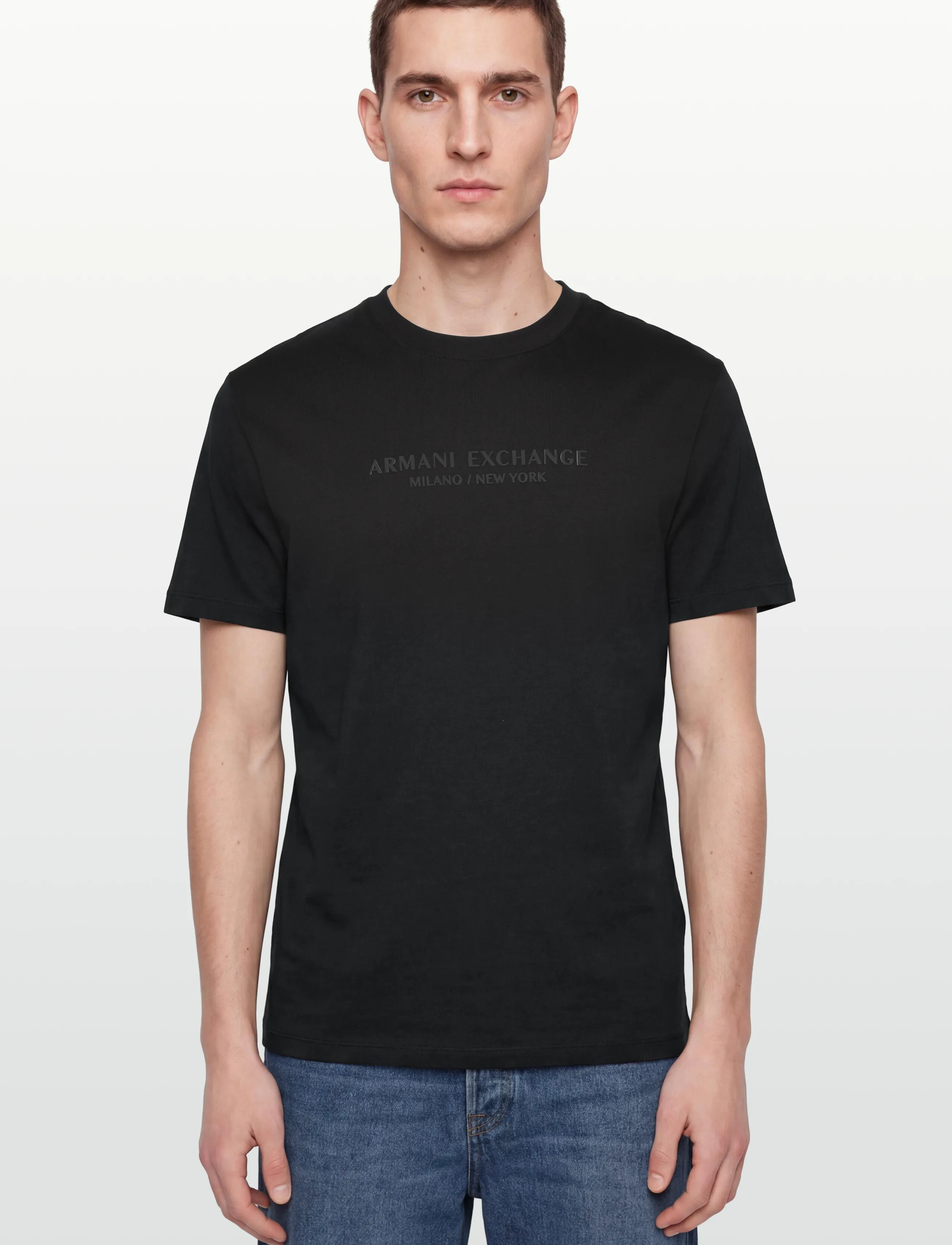 Armani Exchange - T-SHIRT - kurzärmelig - black - 3
